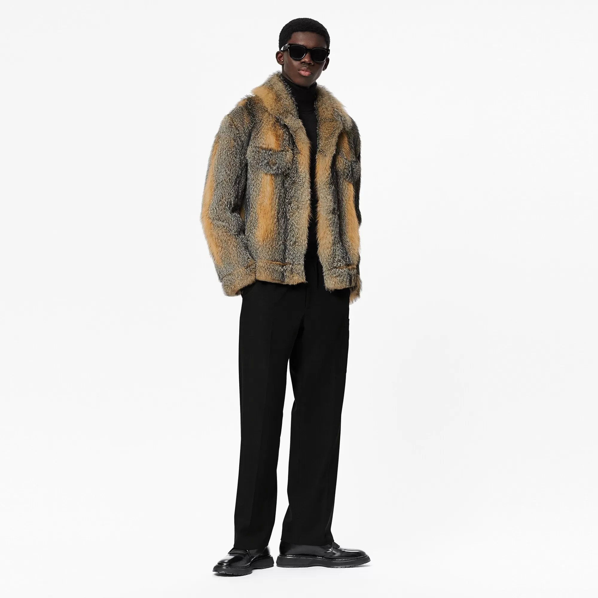 Best Sale Louis Vuitton Fur Blouson With Lv Lettering