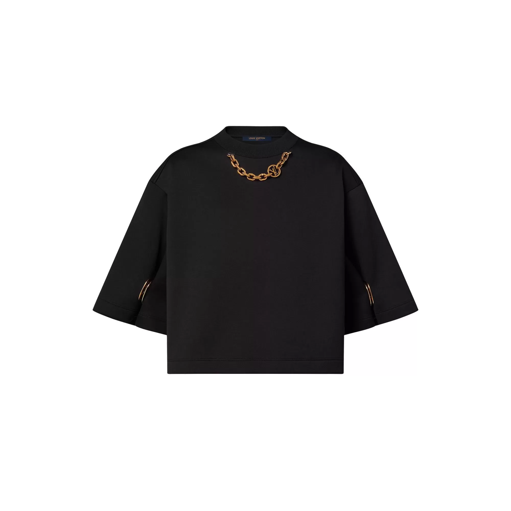 Discount Louis Vuitton Giant Snap Button Crop Top