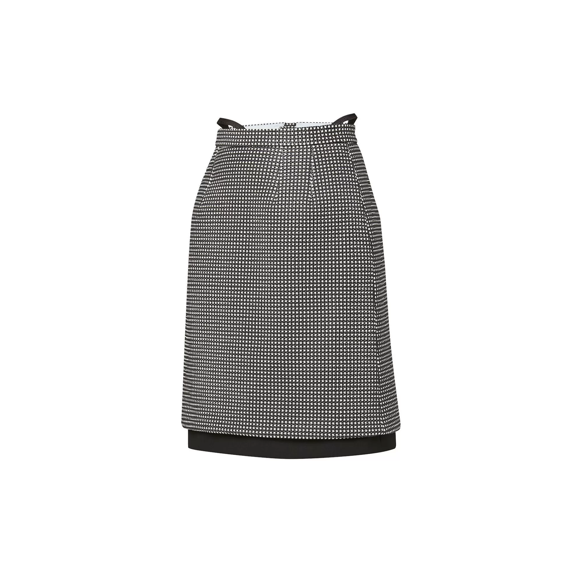 Sale Louis Vuitton Gingham Leather Skirt