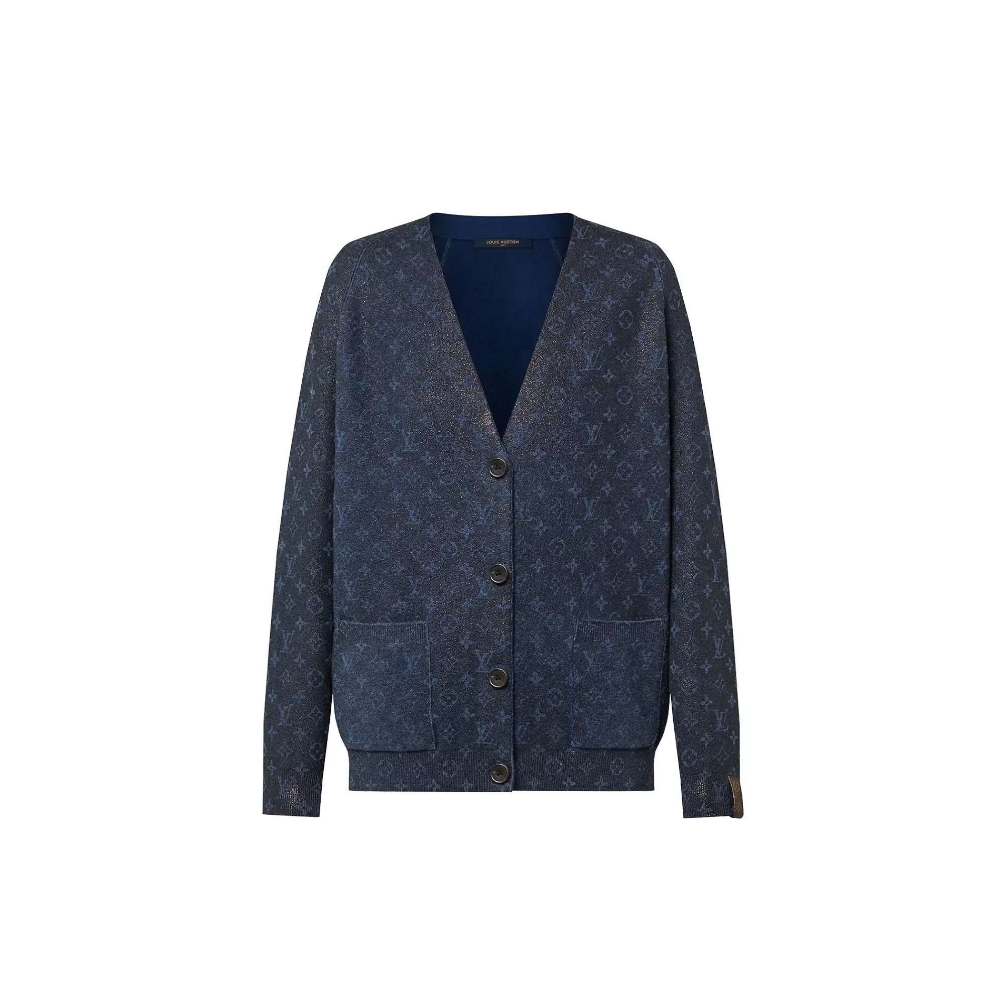 Discount Louis Vuitton Glitter Monogram Knit Cardigan