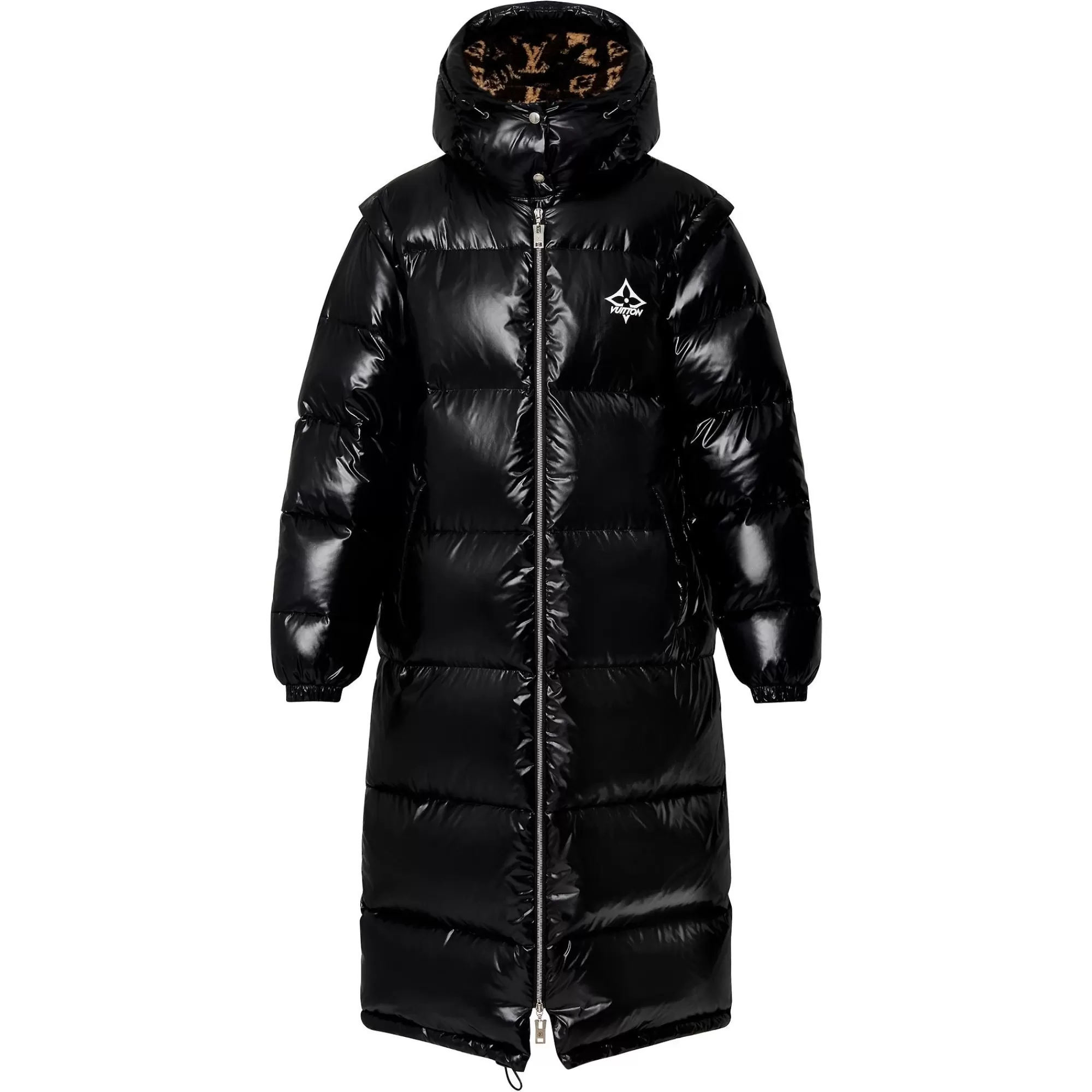 Store Louis Vuitton Glossy Long Puffer Coat