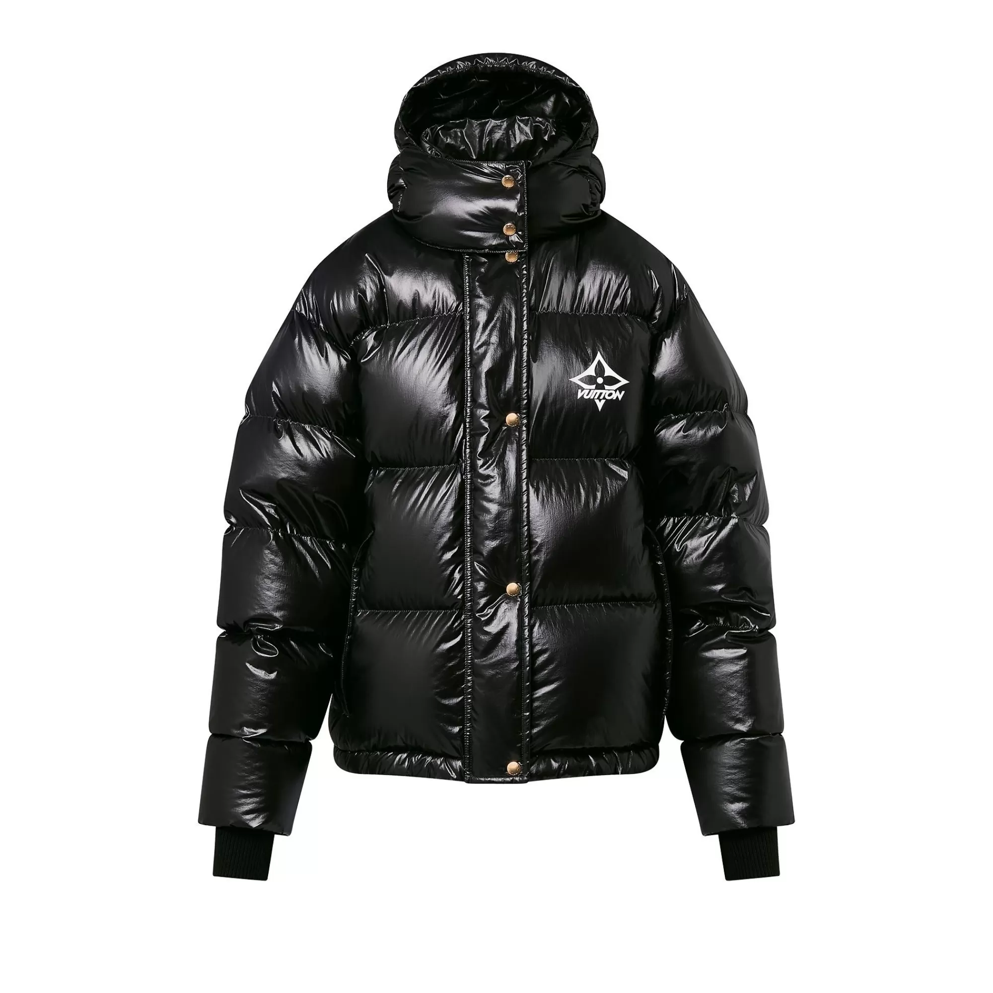 Best Sale Louis Vuitton Glossy Nylon Puffer Jacket