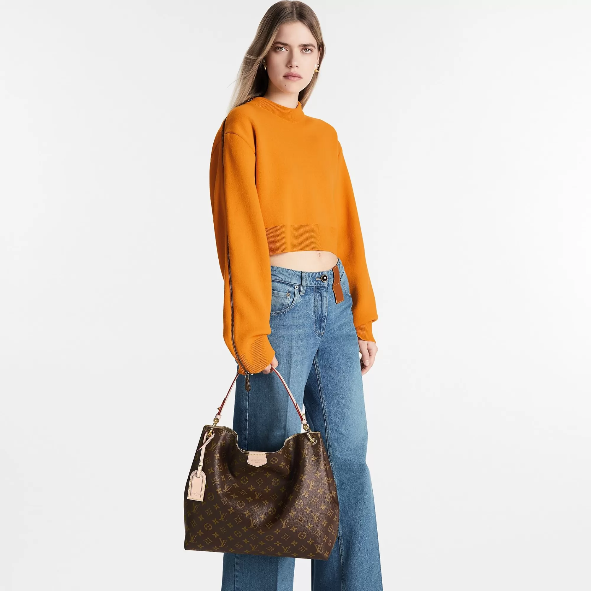 Fashion Louis Vuitton Graceful Mm Beige