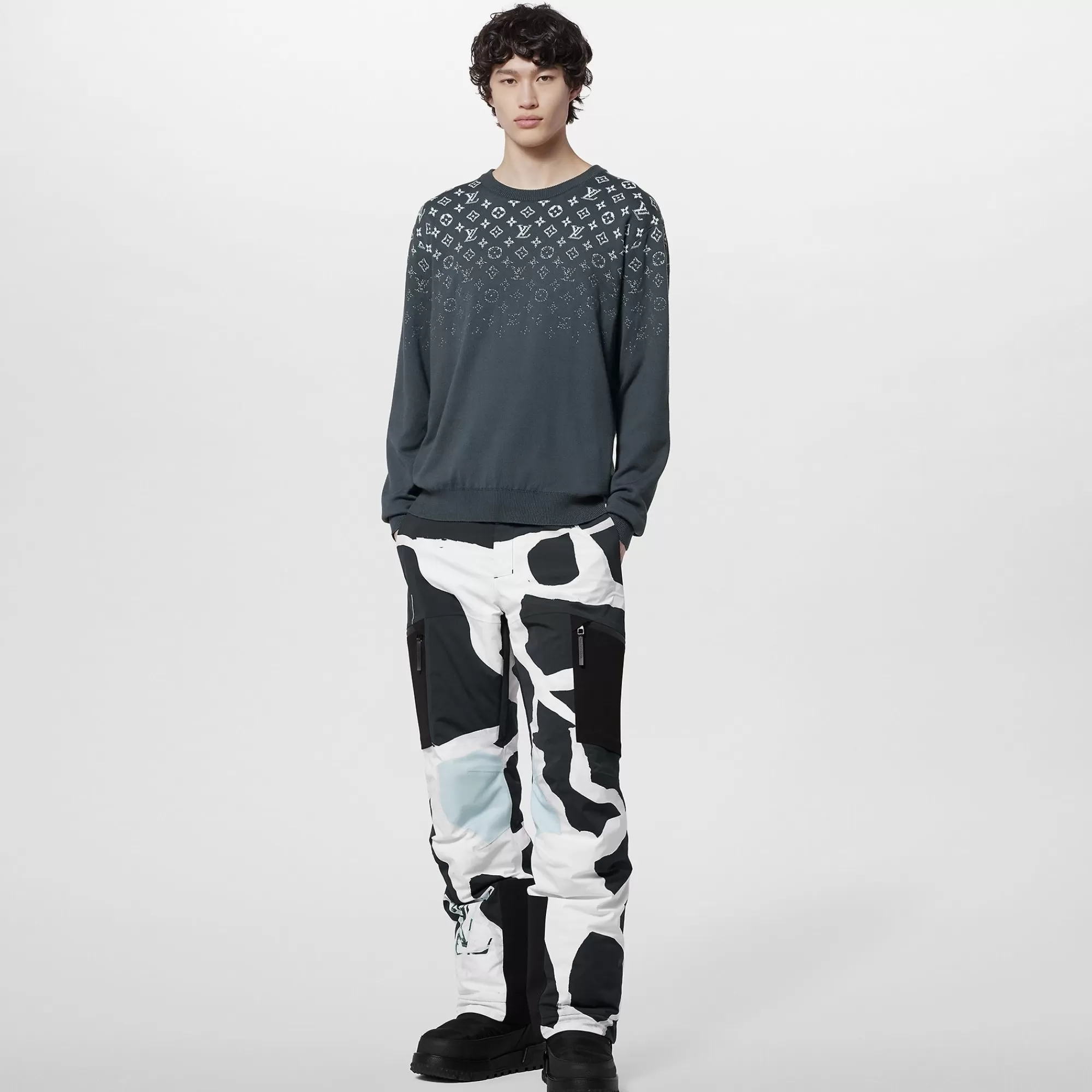 Store Louis Vuitton Gradient Cotton Crewneck
