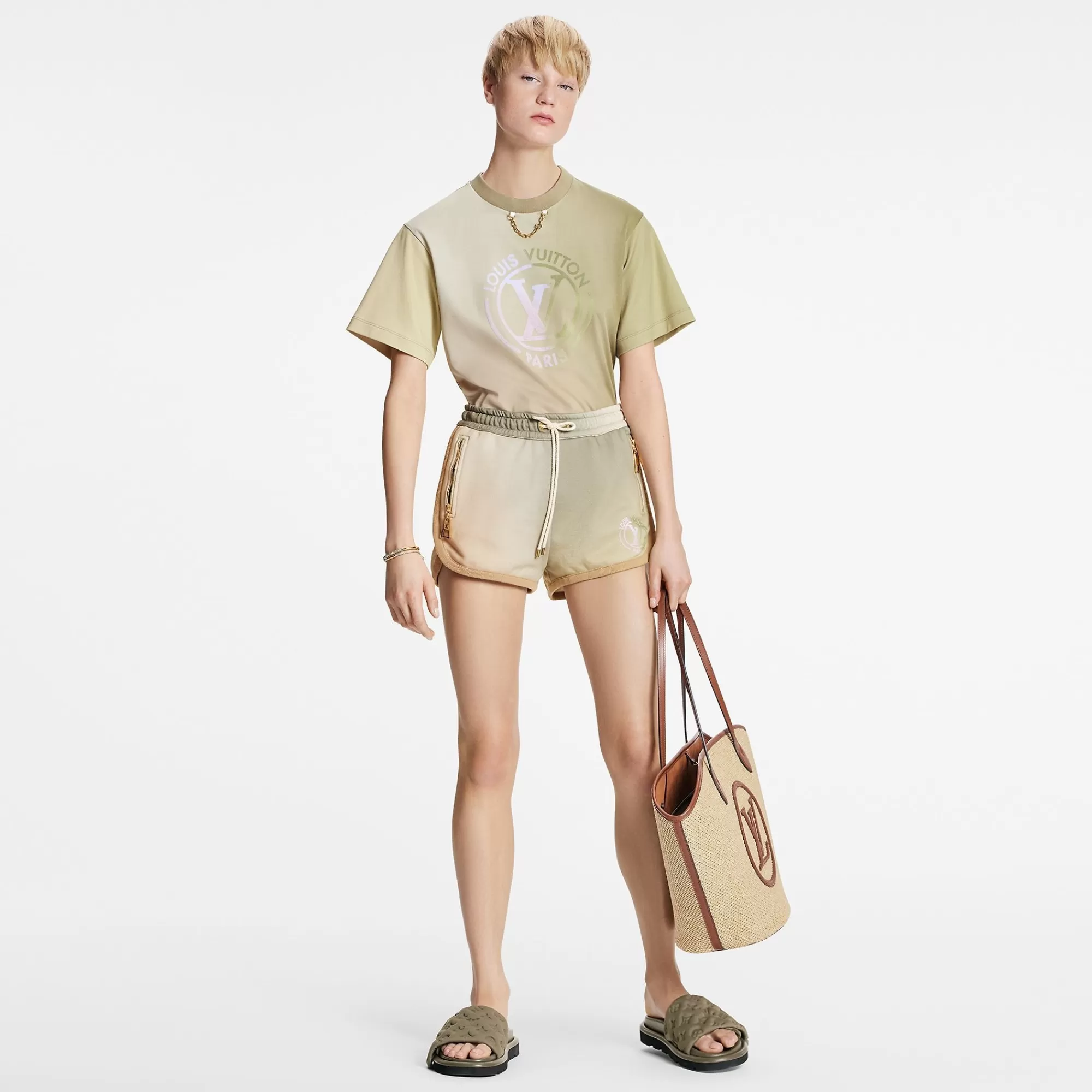 Best Louis Vuitton Gradient Fleece Jersey Jogging Shorts