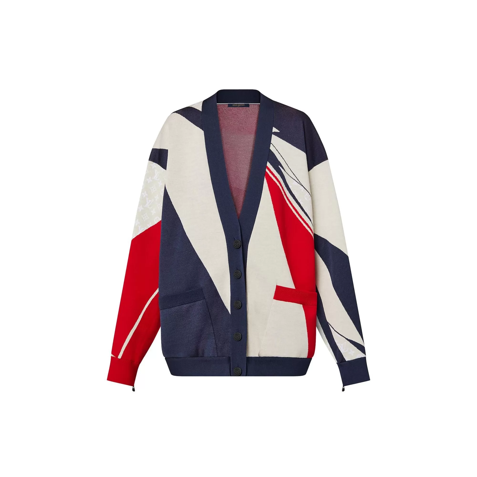 Sale Louis Vuitton Graphic Nautical Knit Cardigan