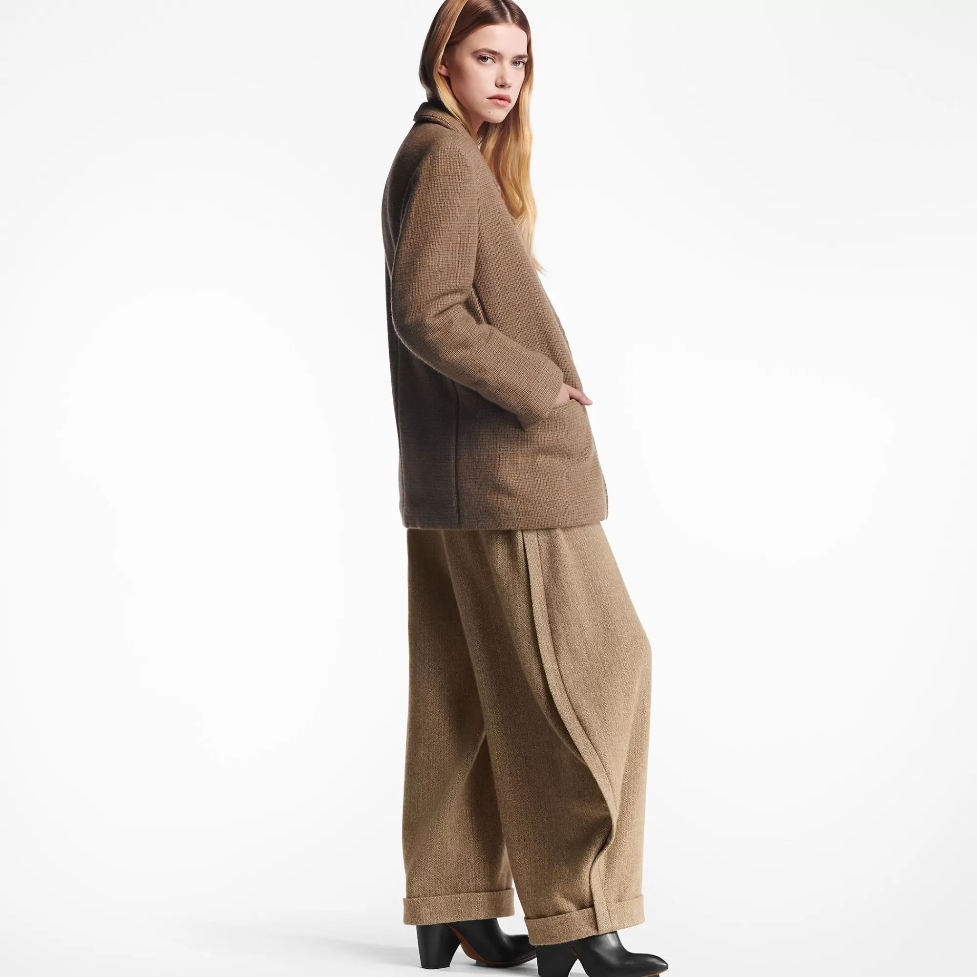 Discount Louis Vuitton Herringbone Balloon Pants