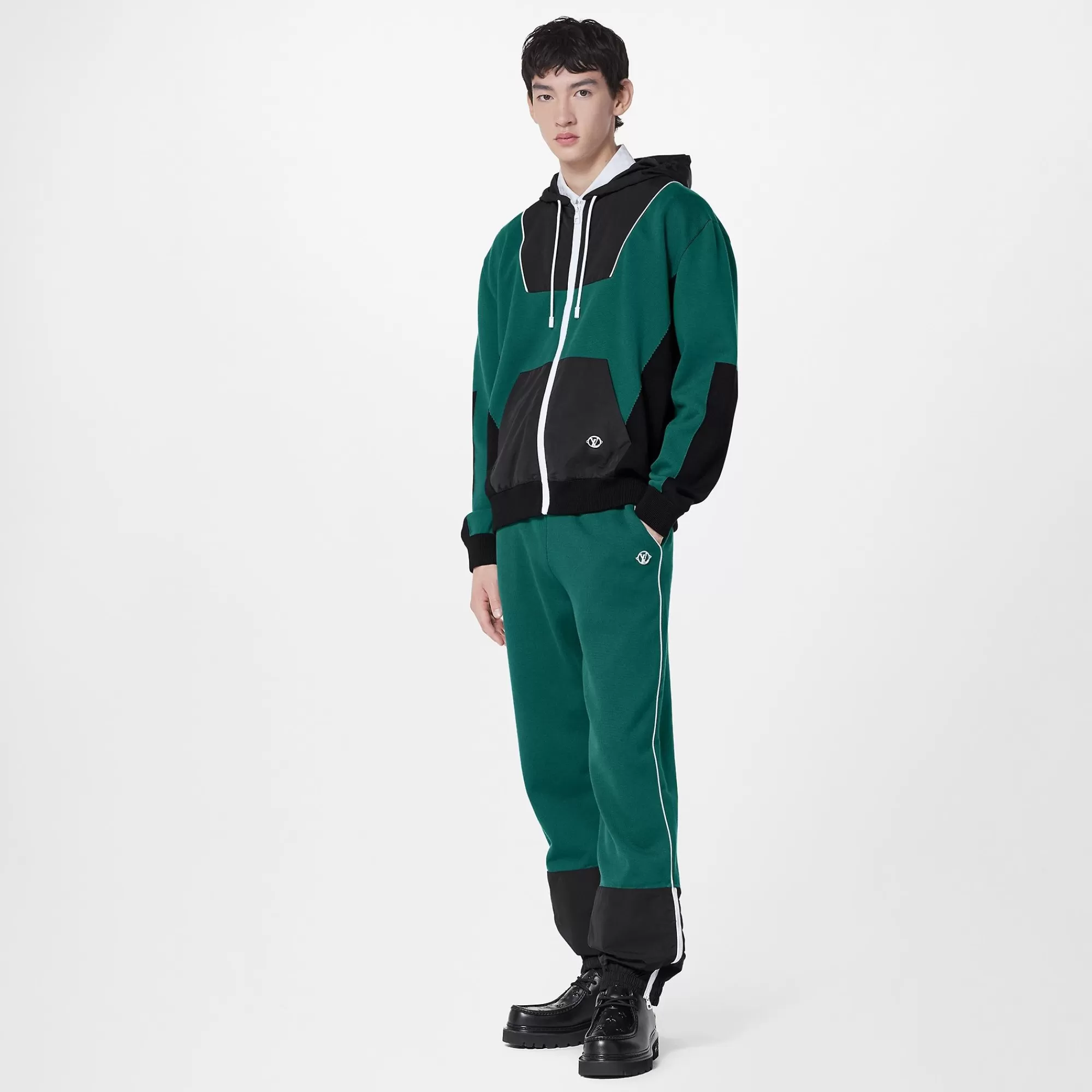 Clearance Louis Vuitton Hybrid Nylon Hooded Tracksuit
