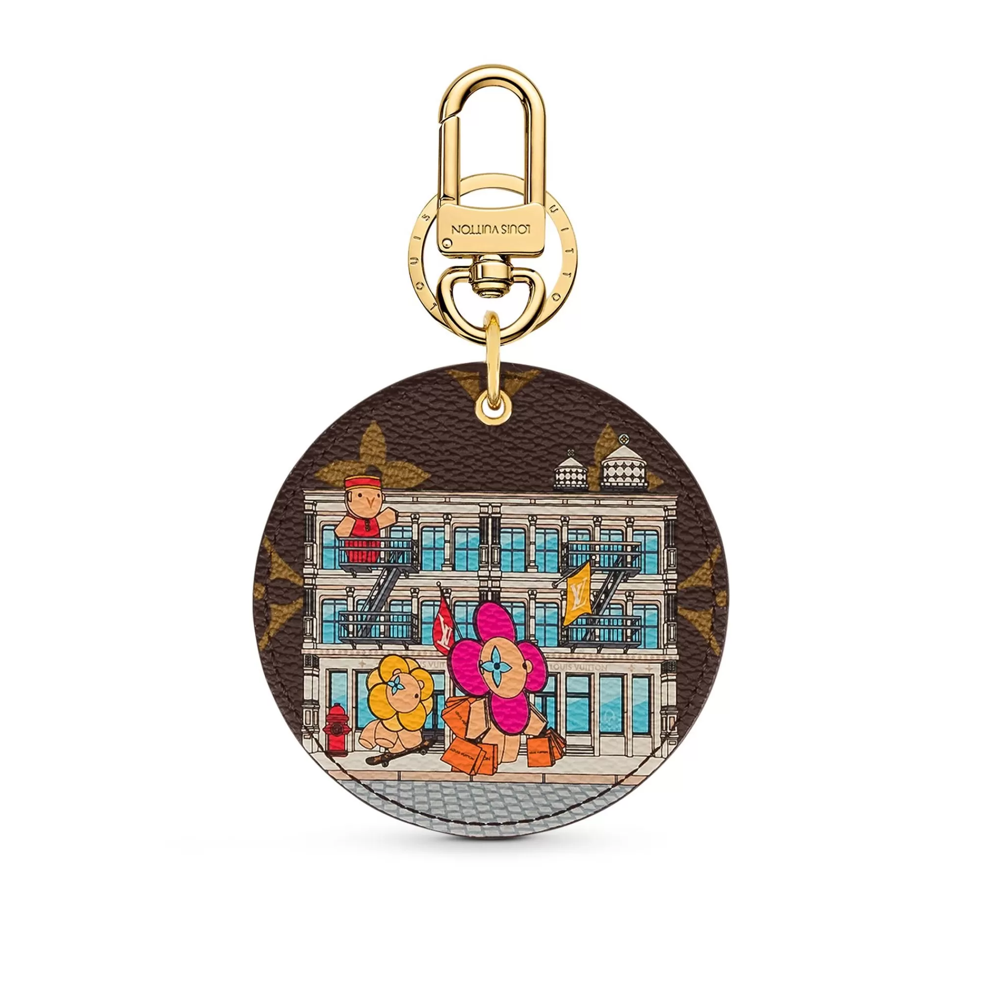 Best Louis Vuitton Illustre Xmas New York Bag Charm And Key Holder