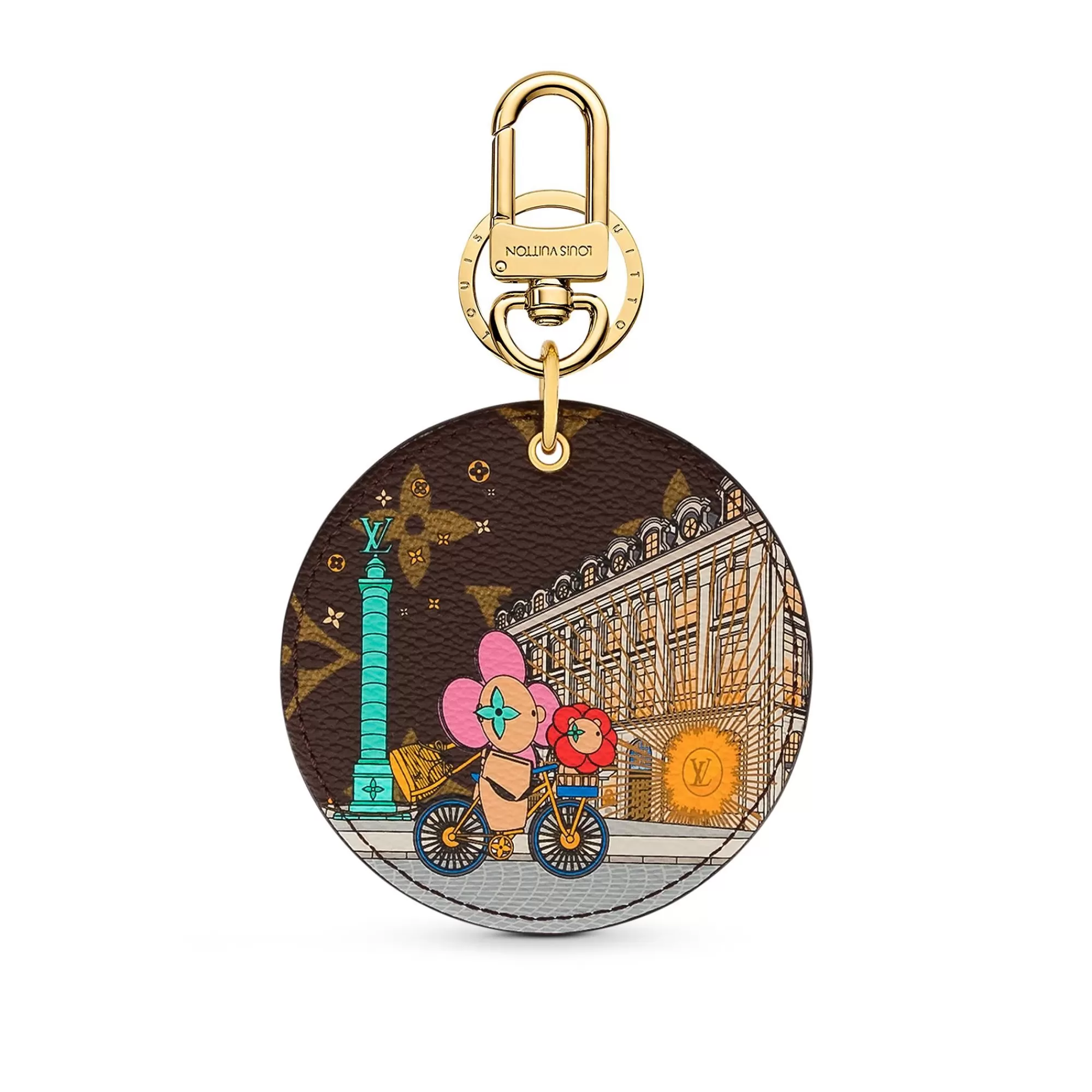 Clearance Louis Vuitton Illustre Xmas Paris Bag Charm And Key Holder