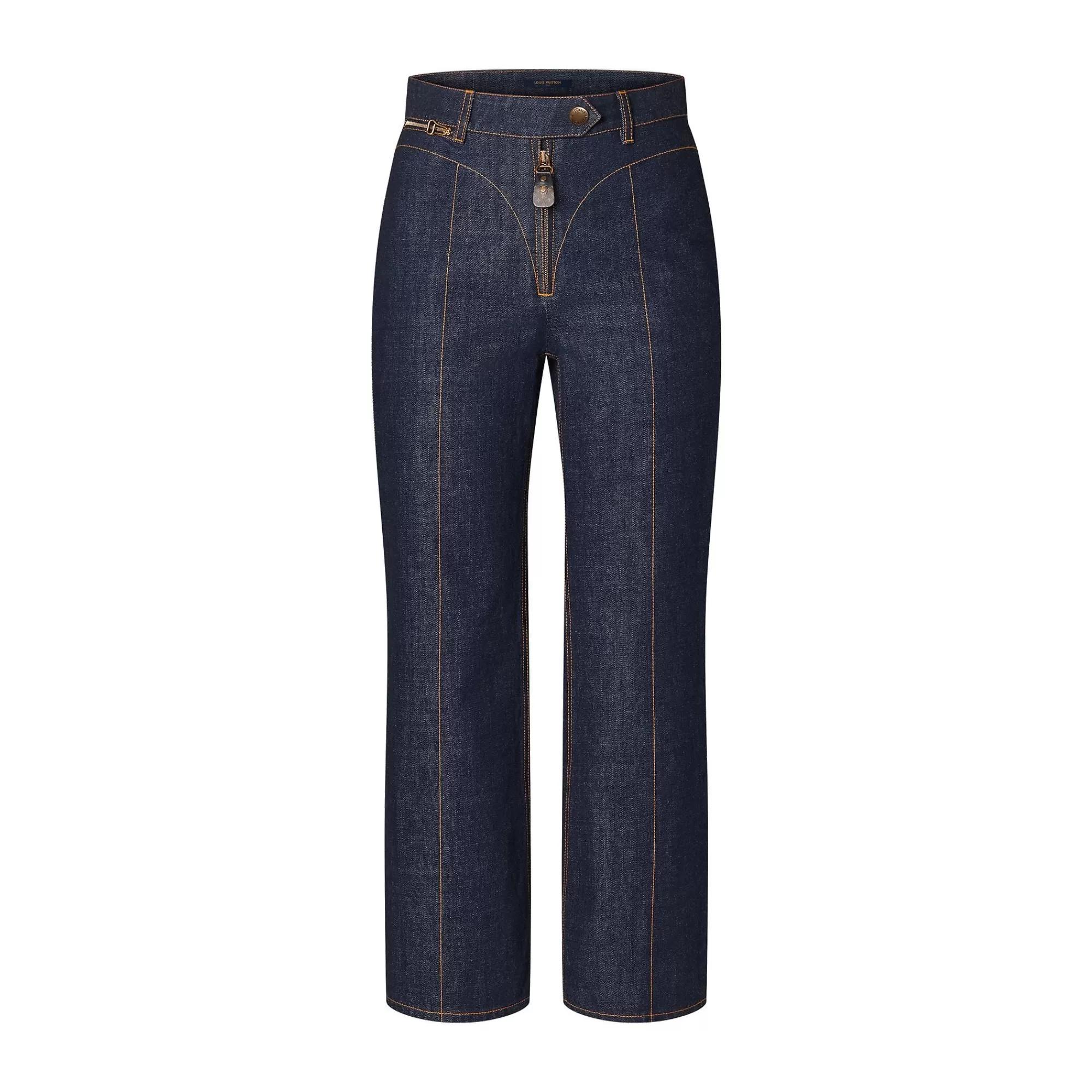 Cheap Louis Vuitton Indigo Blue Cropped Jeans