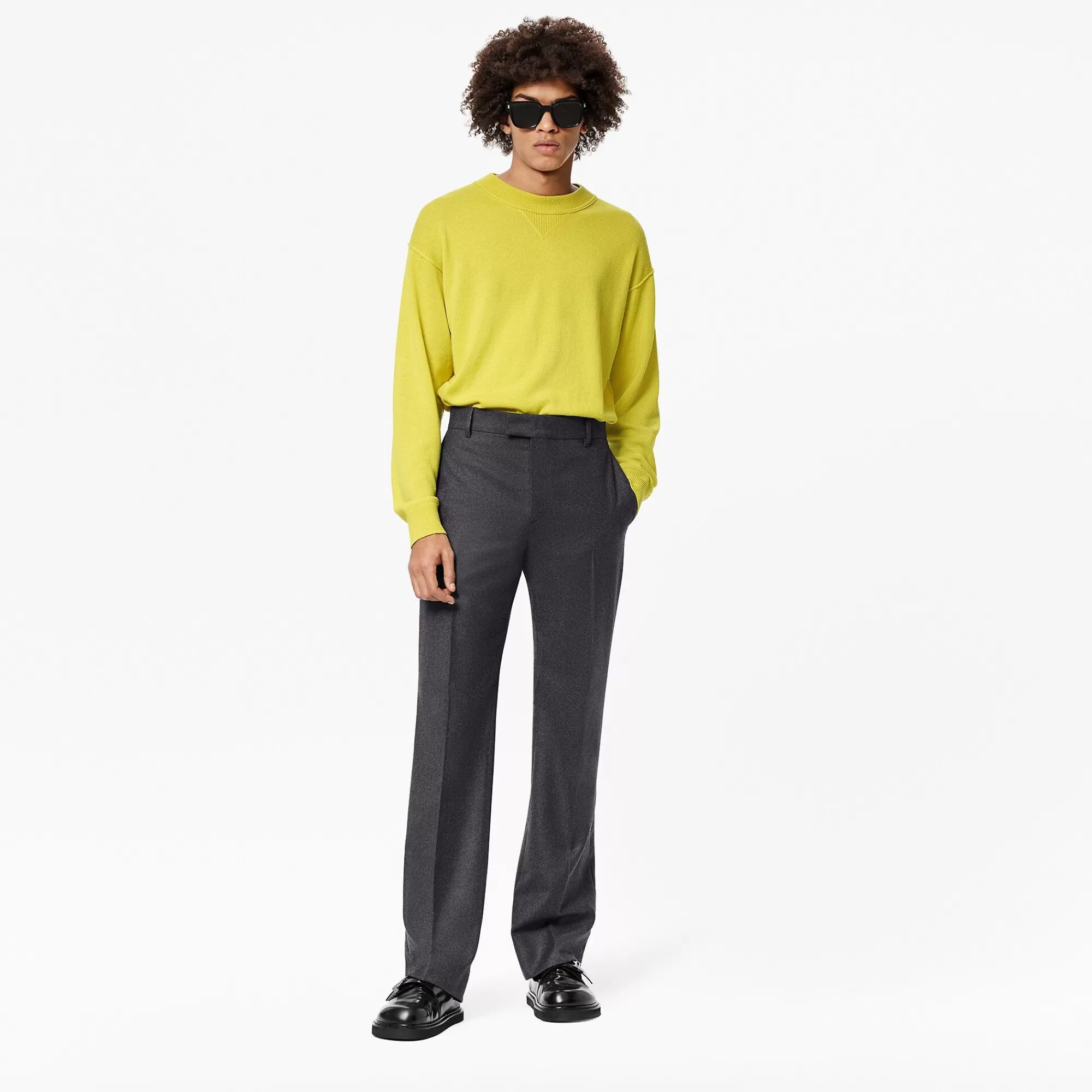 Best Sale Louis Vuitton Inside Out Cashmere Crewneck Yellow