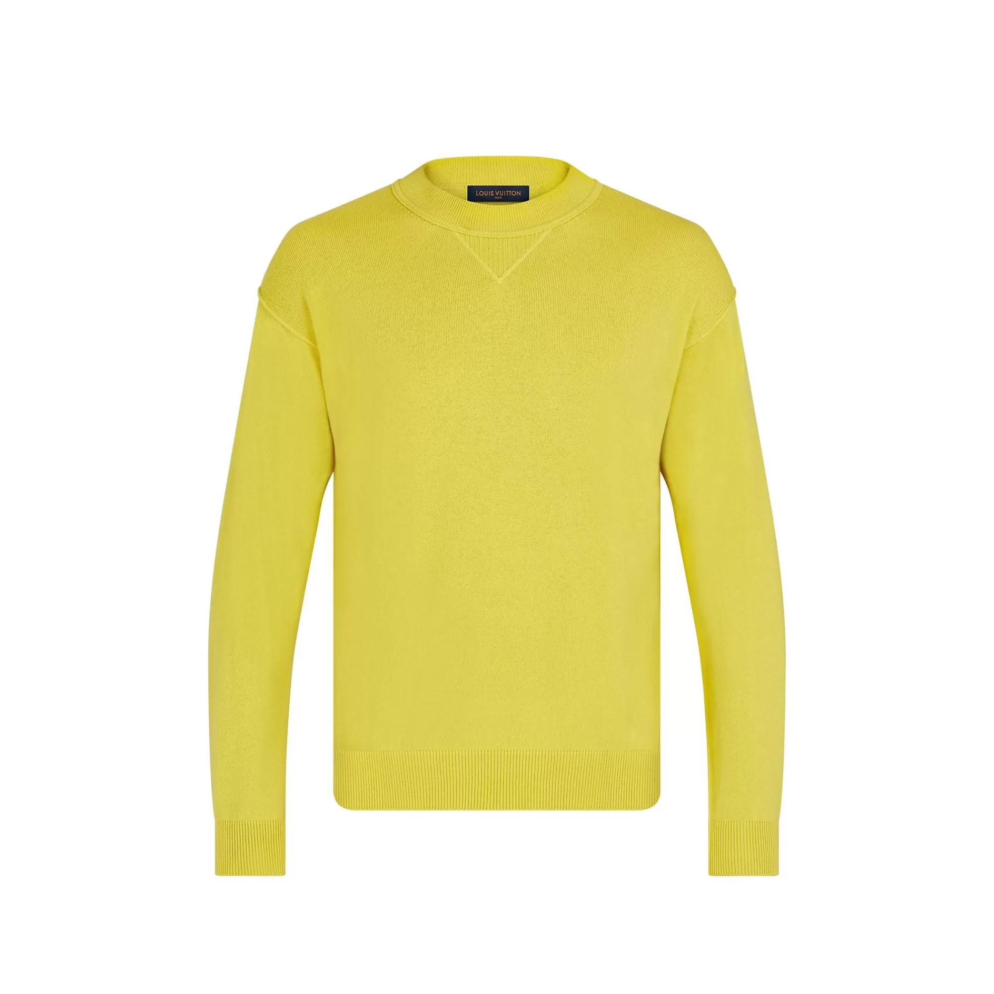 Best Sale Louis Vuitton Inside Out Cashmere Crewneck Yellow
