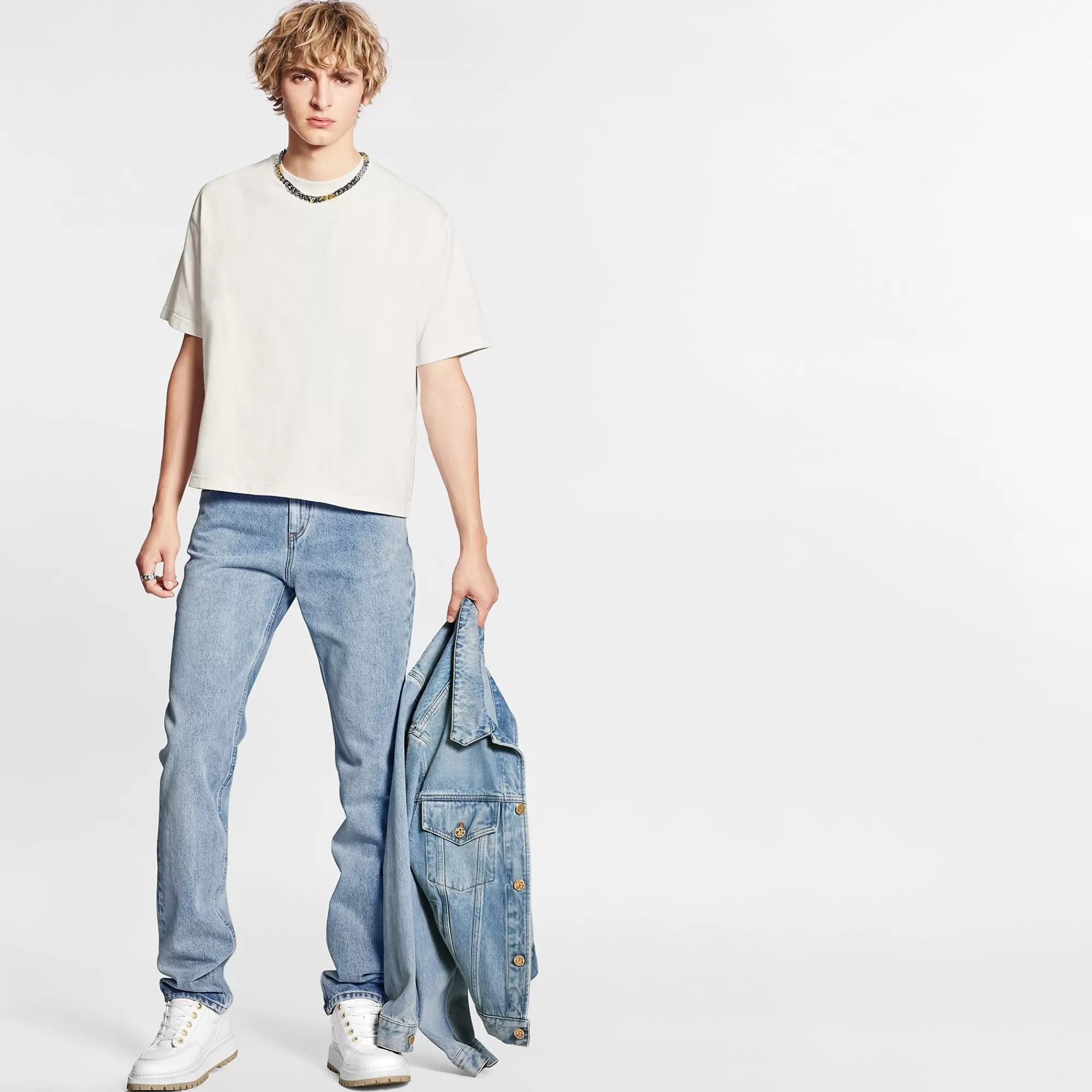Discount Louis Vuitton Inside Out T-Shirt Milk White