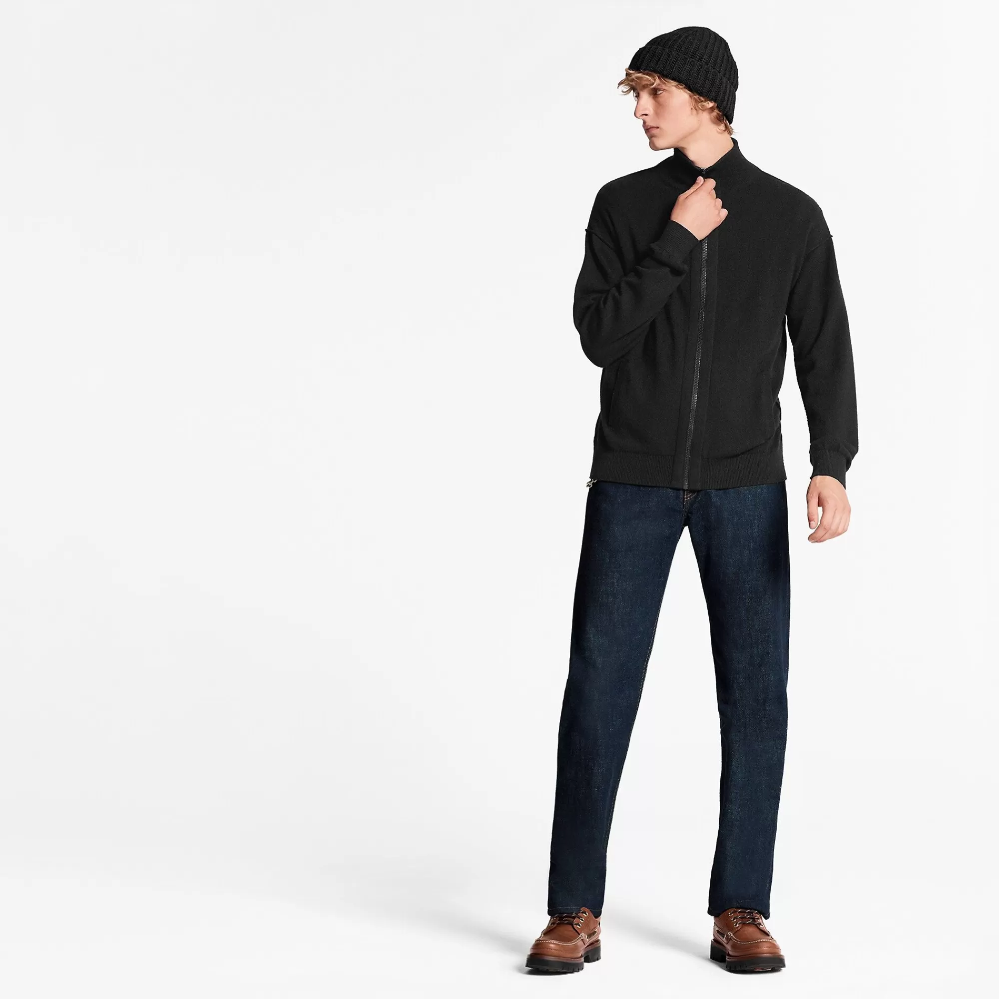 Best Louis Vuitton Inside Out Zipped Through Cashmere Black