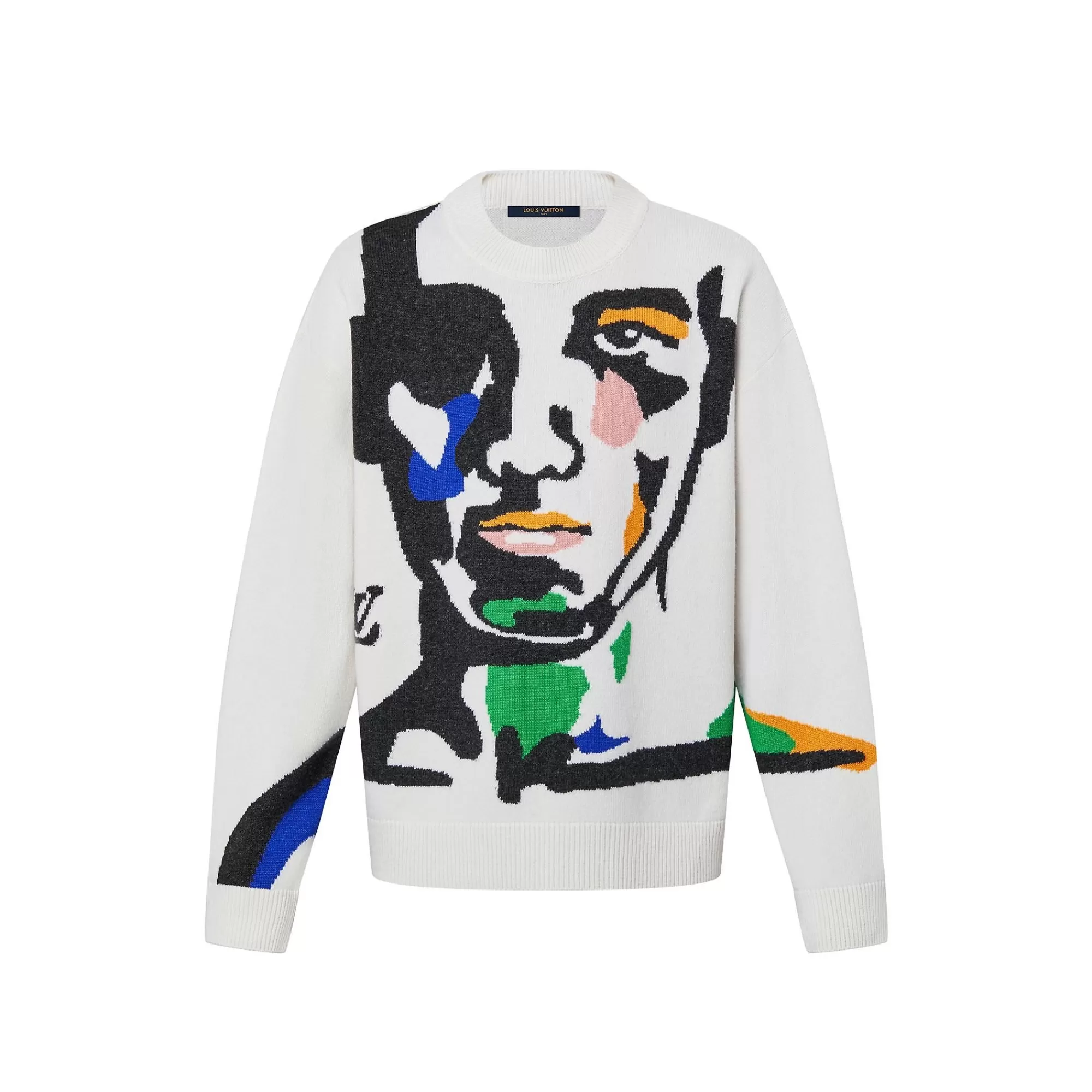 Store Louis Vuitton Intarsia Cashmere Wool Crewneck