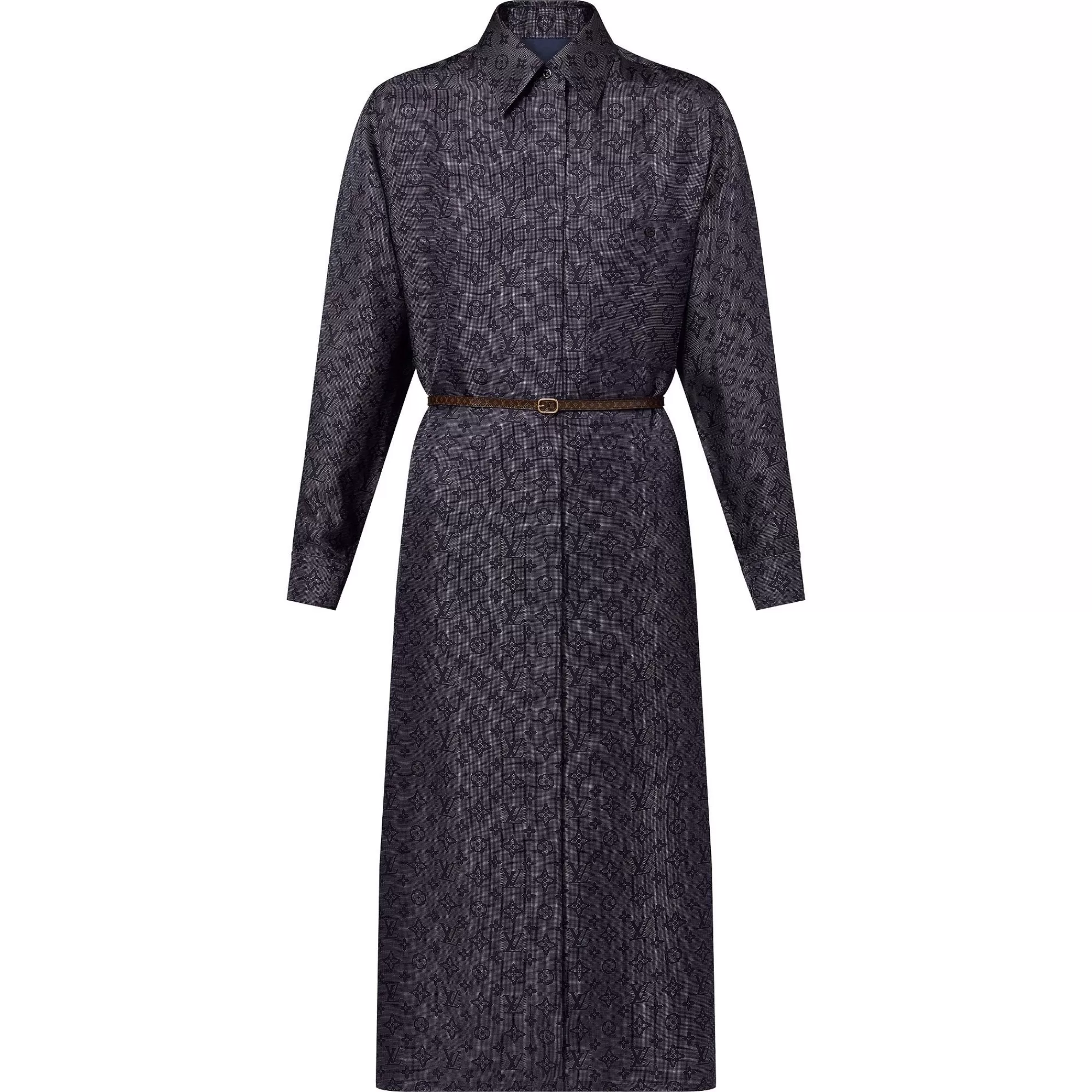 Cheap Louis Vuitton Inverted Mahina Monogram Shirt Dress
