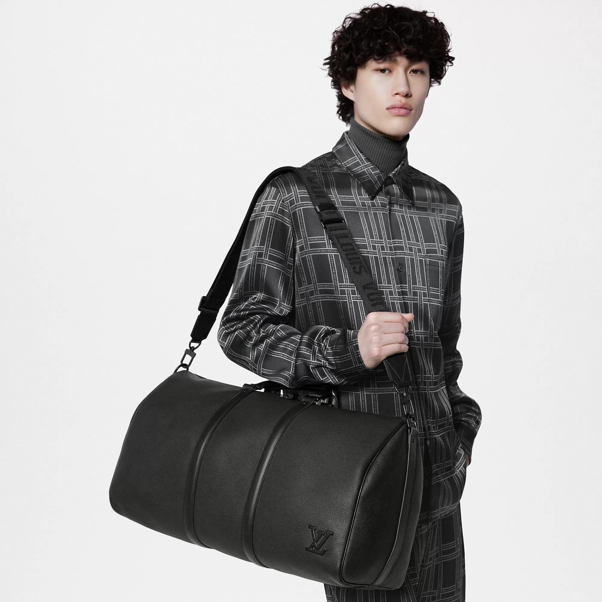 Fashion Louis Vuitton Keepall Bandouliere 50 Black