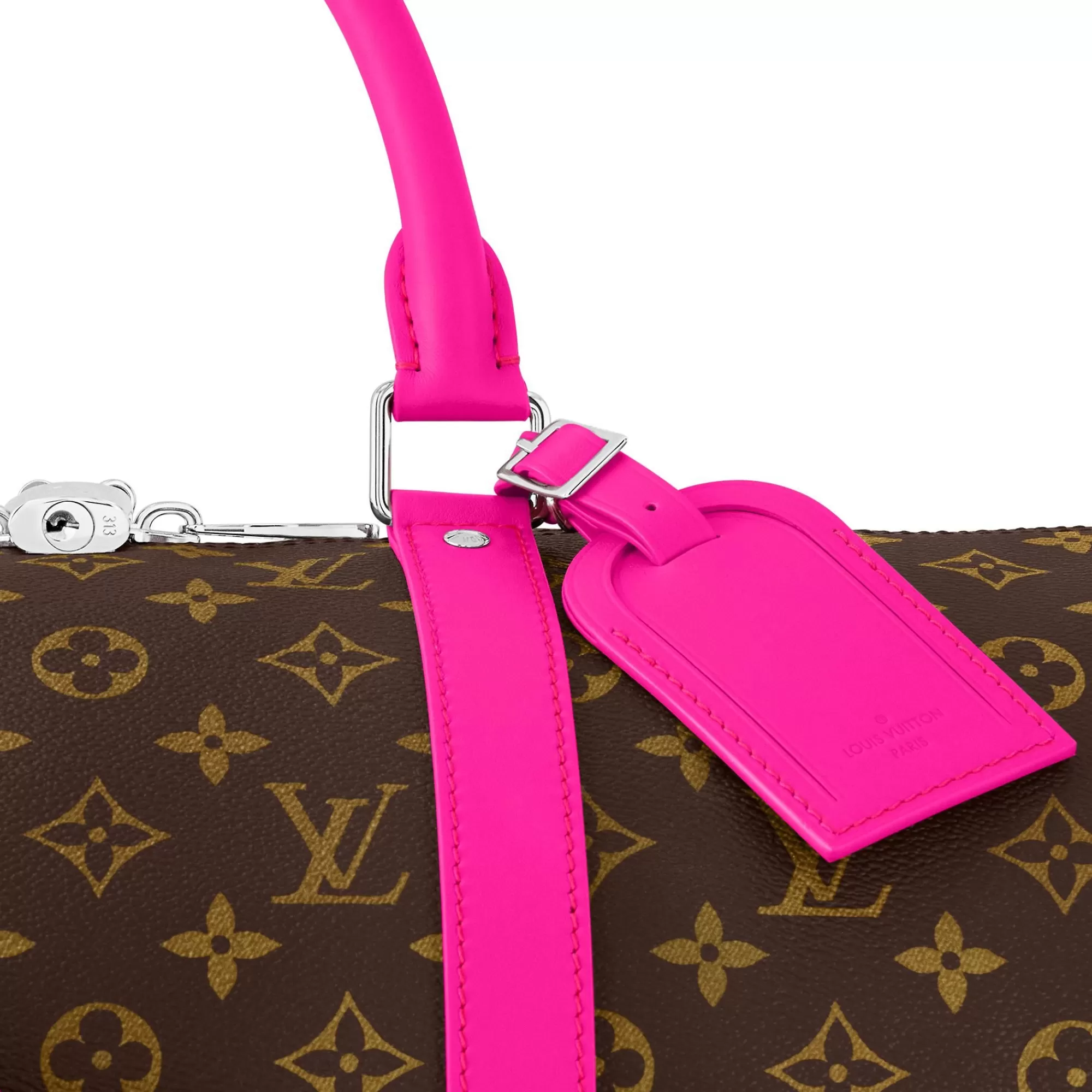 New Louis Vuitton Keepall Bandouliere 50 Fuchsia