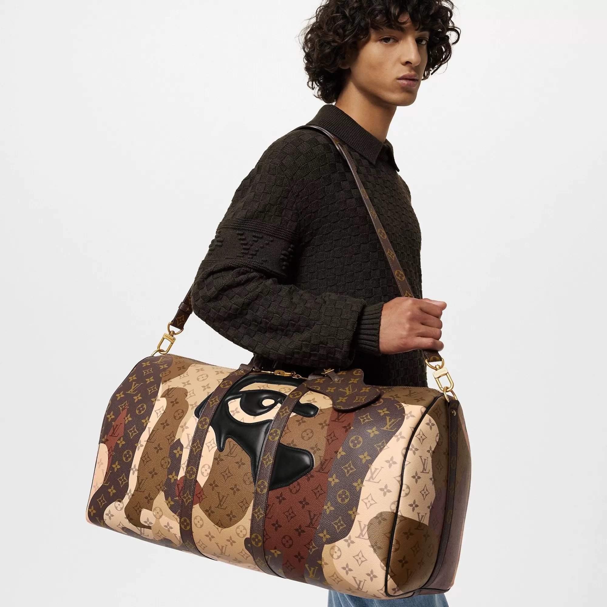 Shop Louis Vuitton Keepall Bandouliere 55