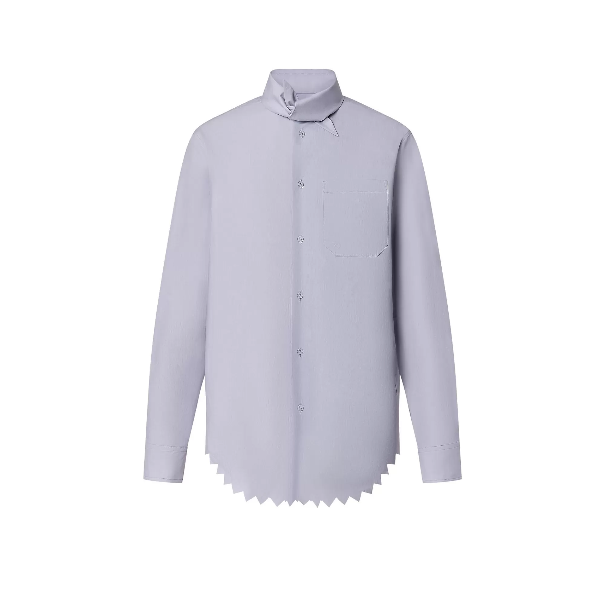 Store Louis Vuitton Knotted Collar Long-Sleeved Shirt