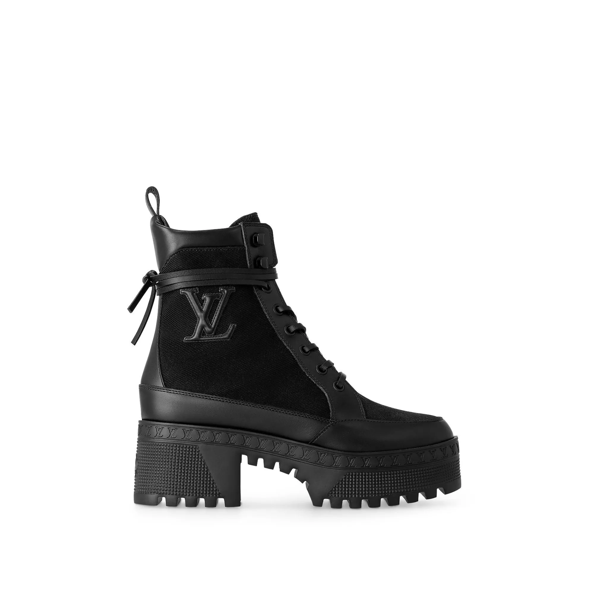 Cheap Louis Vuitton Laureate Platform Desert Boot Black
