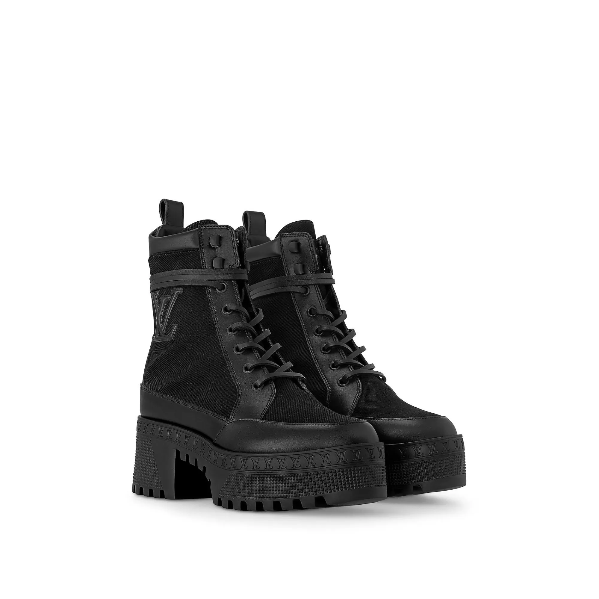 Cheap Louis Vuitton Laureate Platform Desert Boot Black