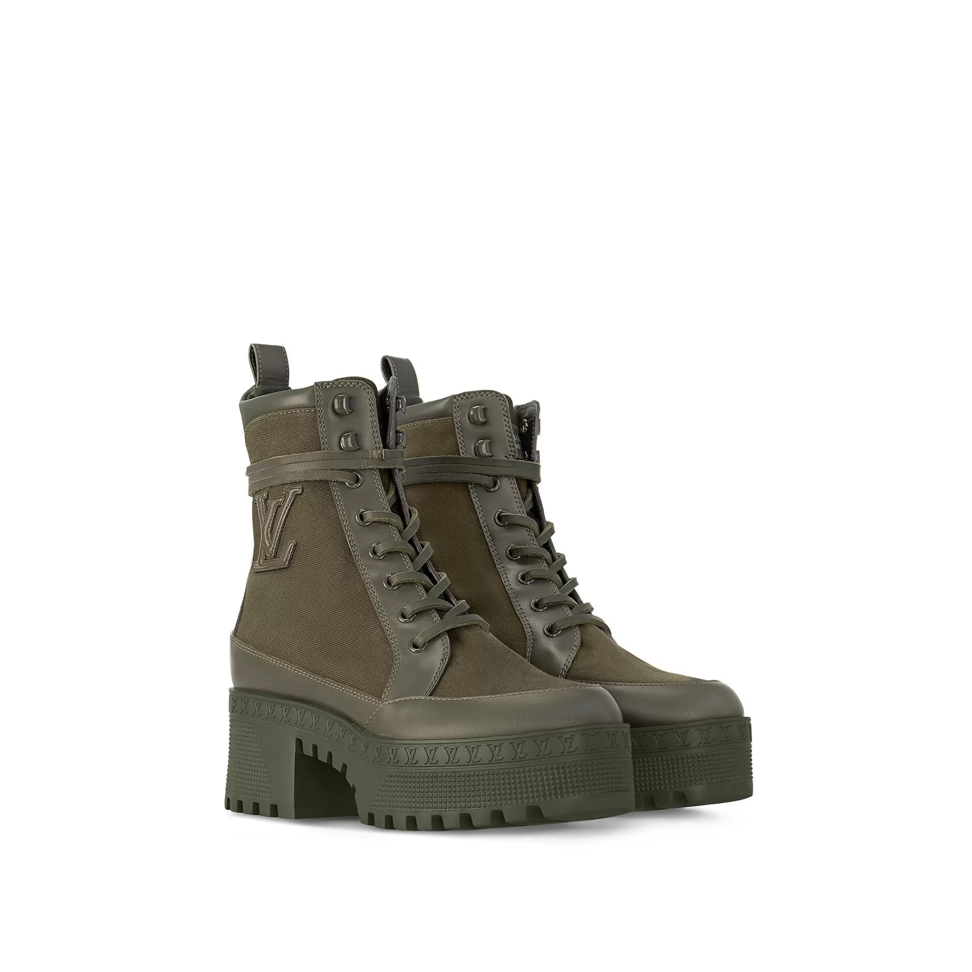 Cheap Louis Vuitton Laureate Platform Desert Boot Khaki