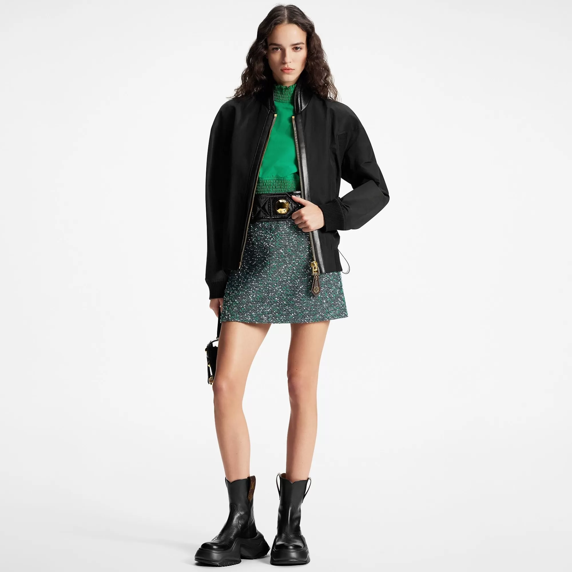 Best Louis Vuitton Leather Accent Parka