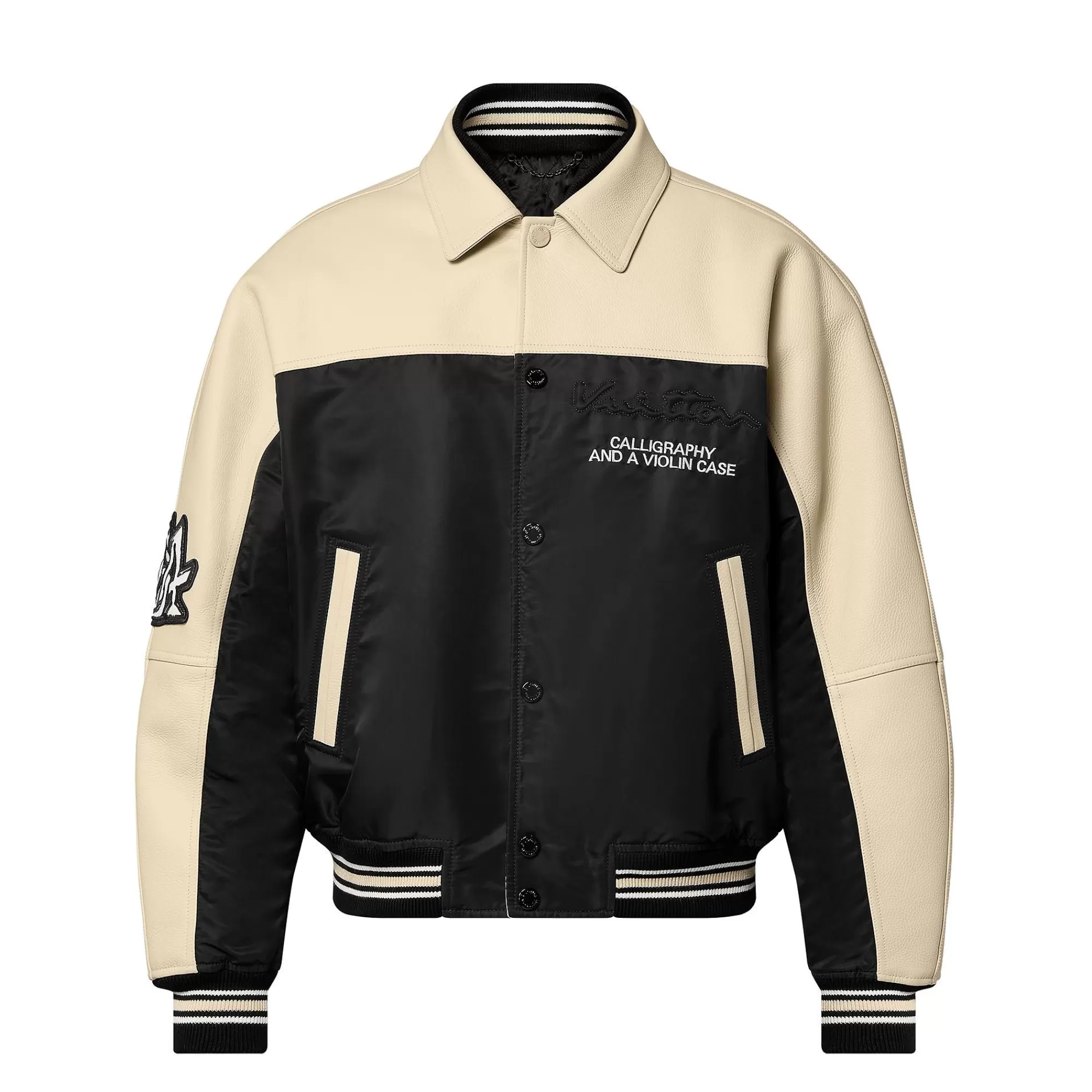 Cheap Louis Vuitton Leather And Nylon Blouson