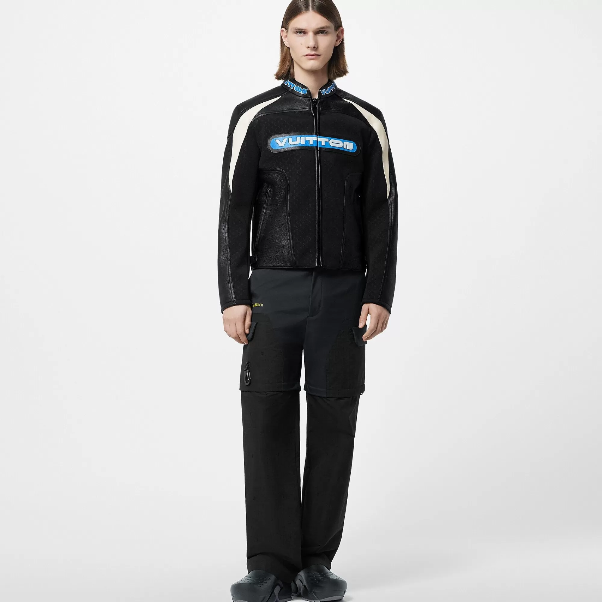 Outlet Louis Vuitton Leather Mix Biker