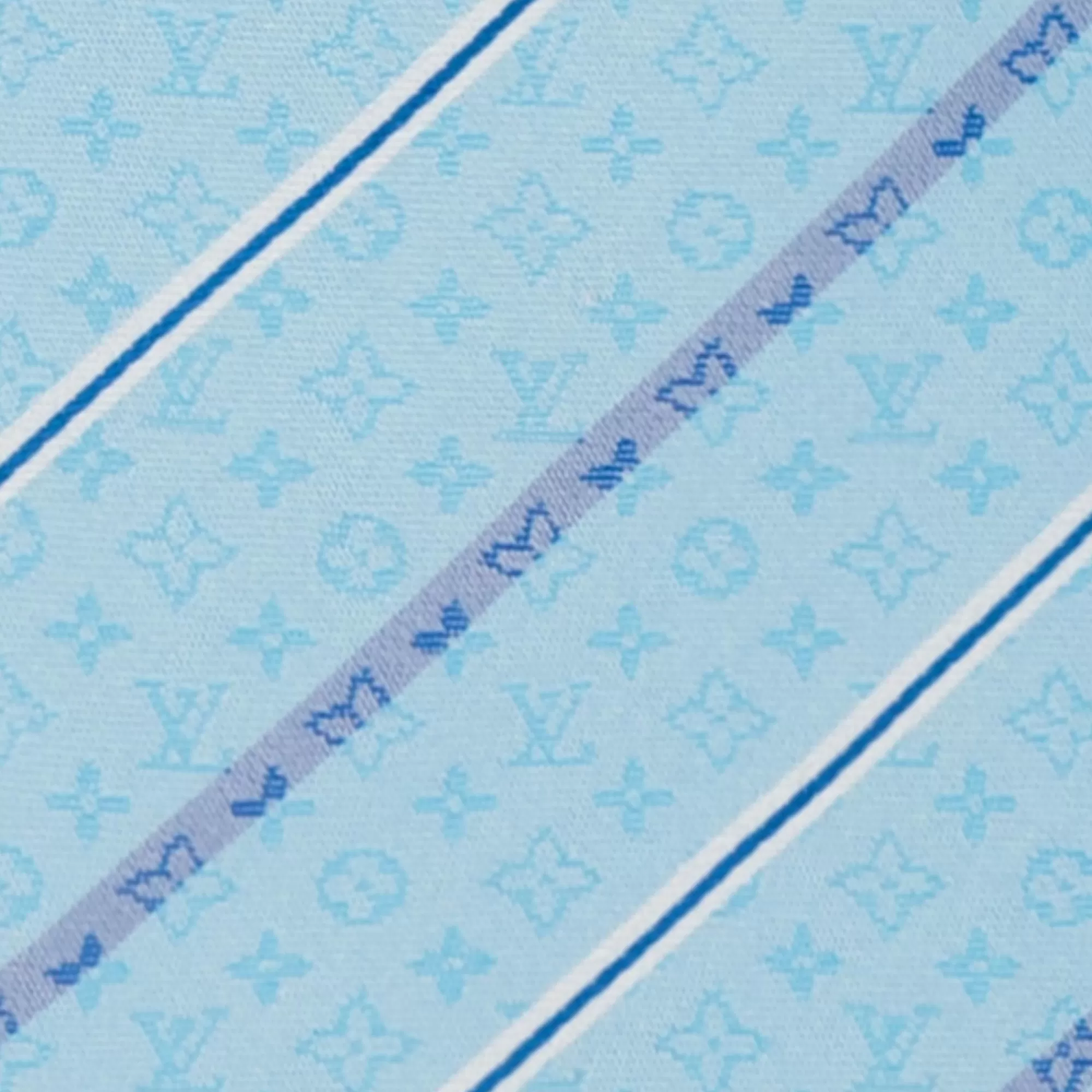 Store Louis Vuitton Lined Stripes Tie Light Blue