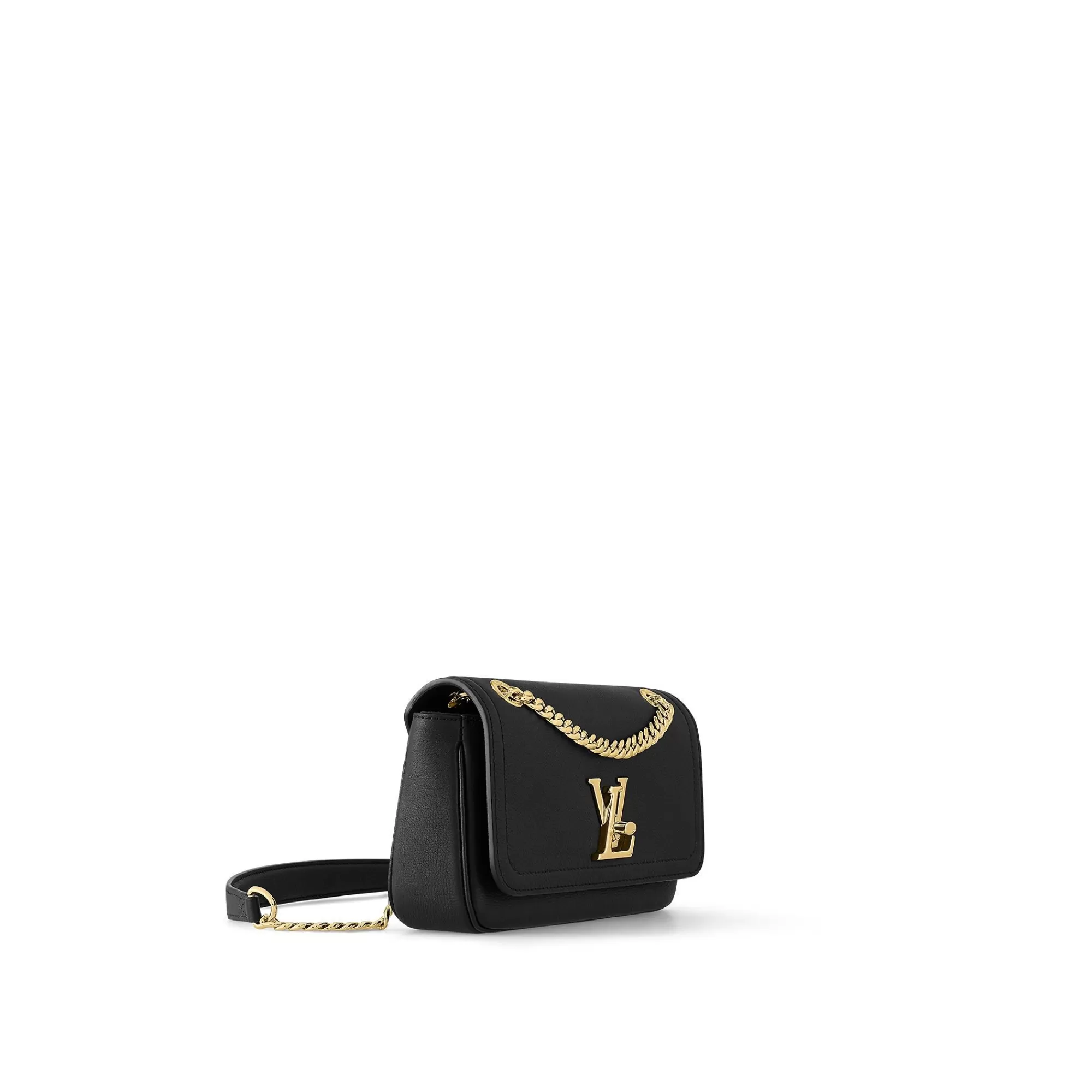 Online Louis Vuitton Lockme Chain Bag East West Black
