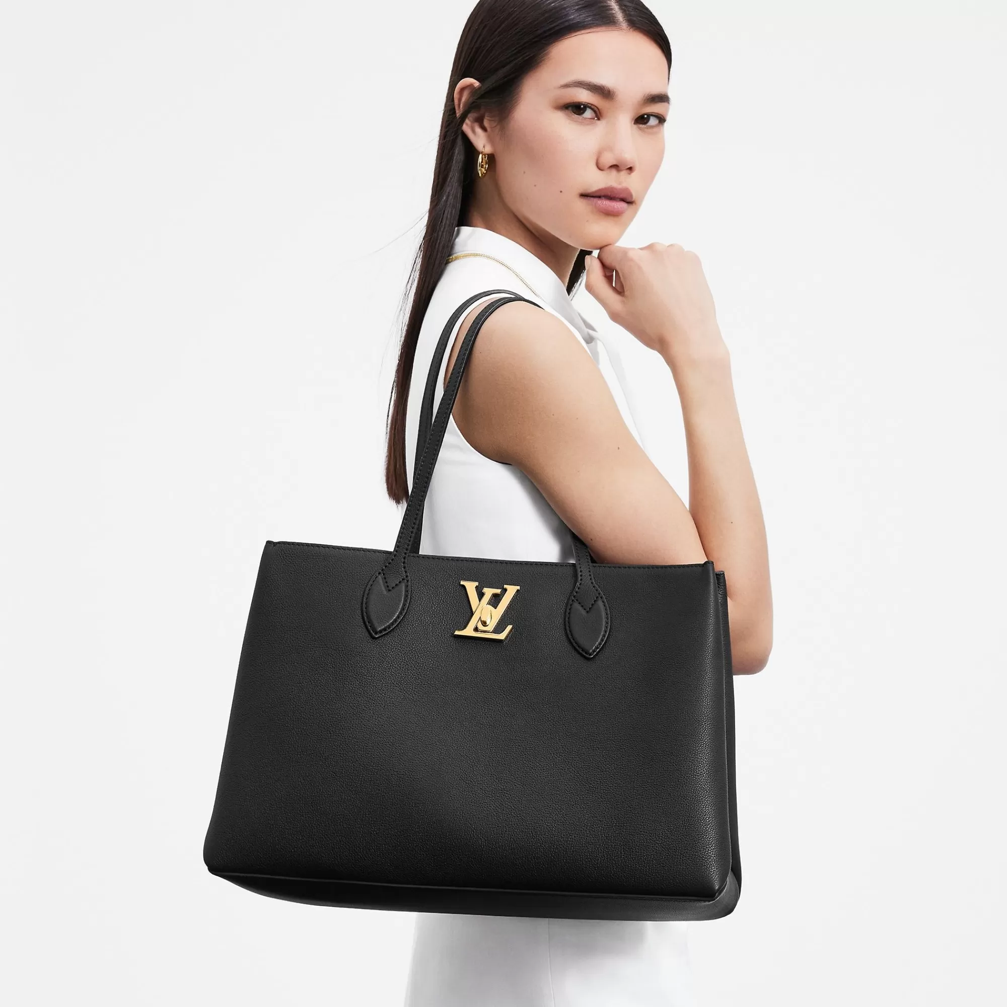 Best Louis Vuitton Lockme Shopper Black