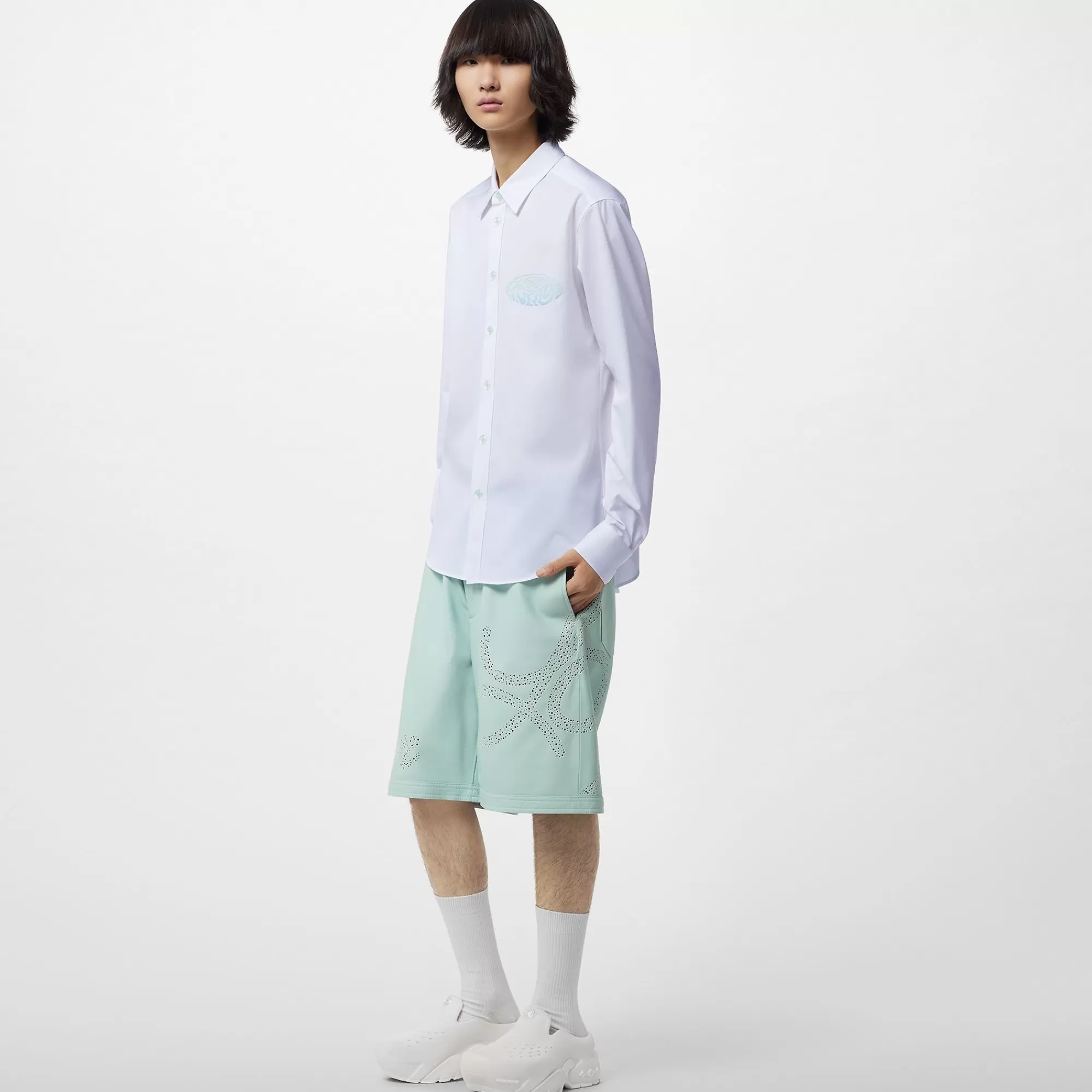 Best Louis Vuitton Long-Sleeved Cotton Shirt