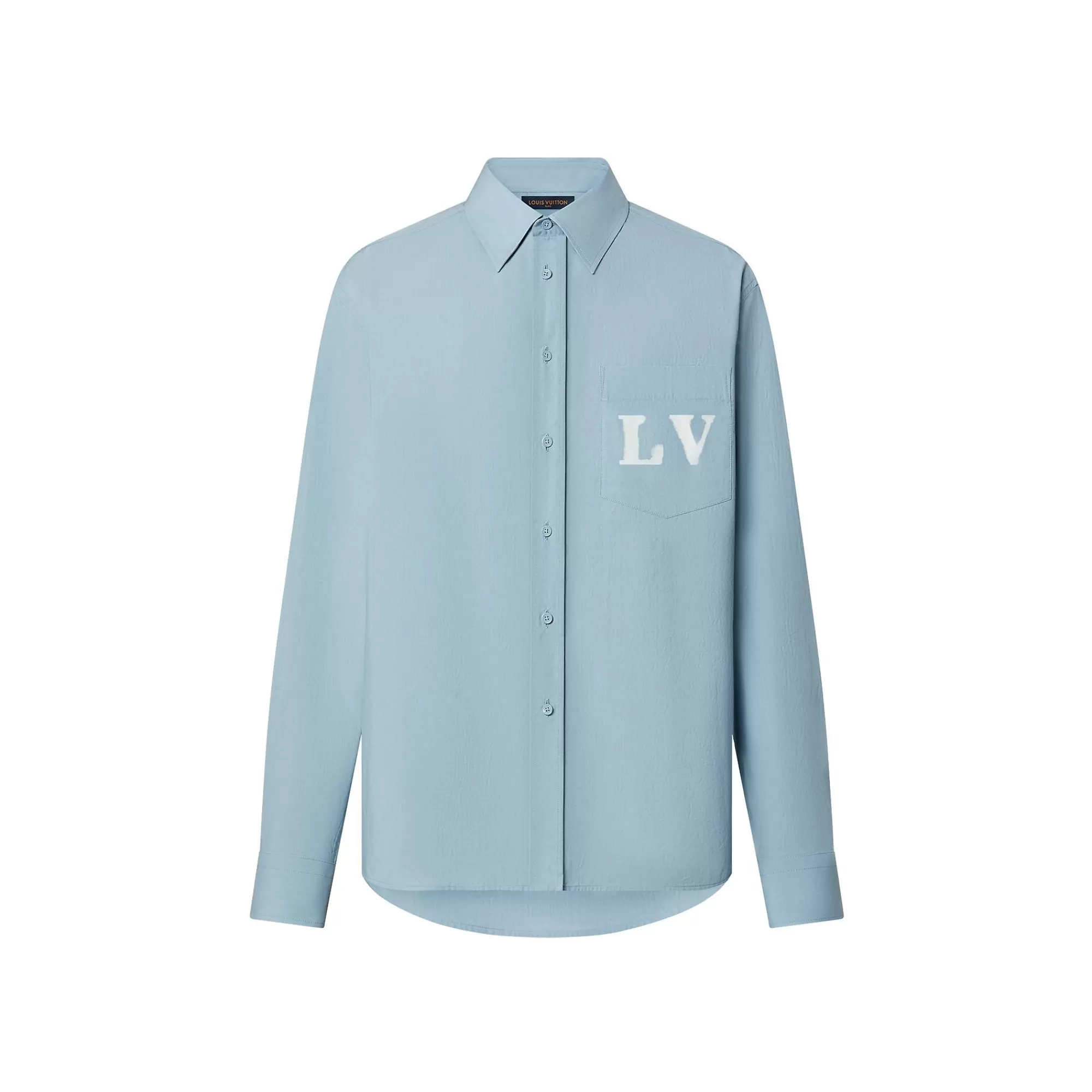 Online Louis Vuitton Long-Sleeved Regular Shirt With Placed Graphic