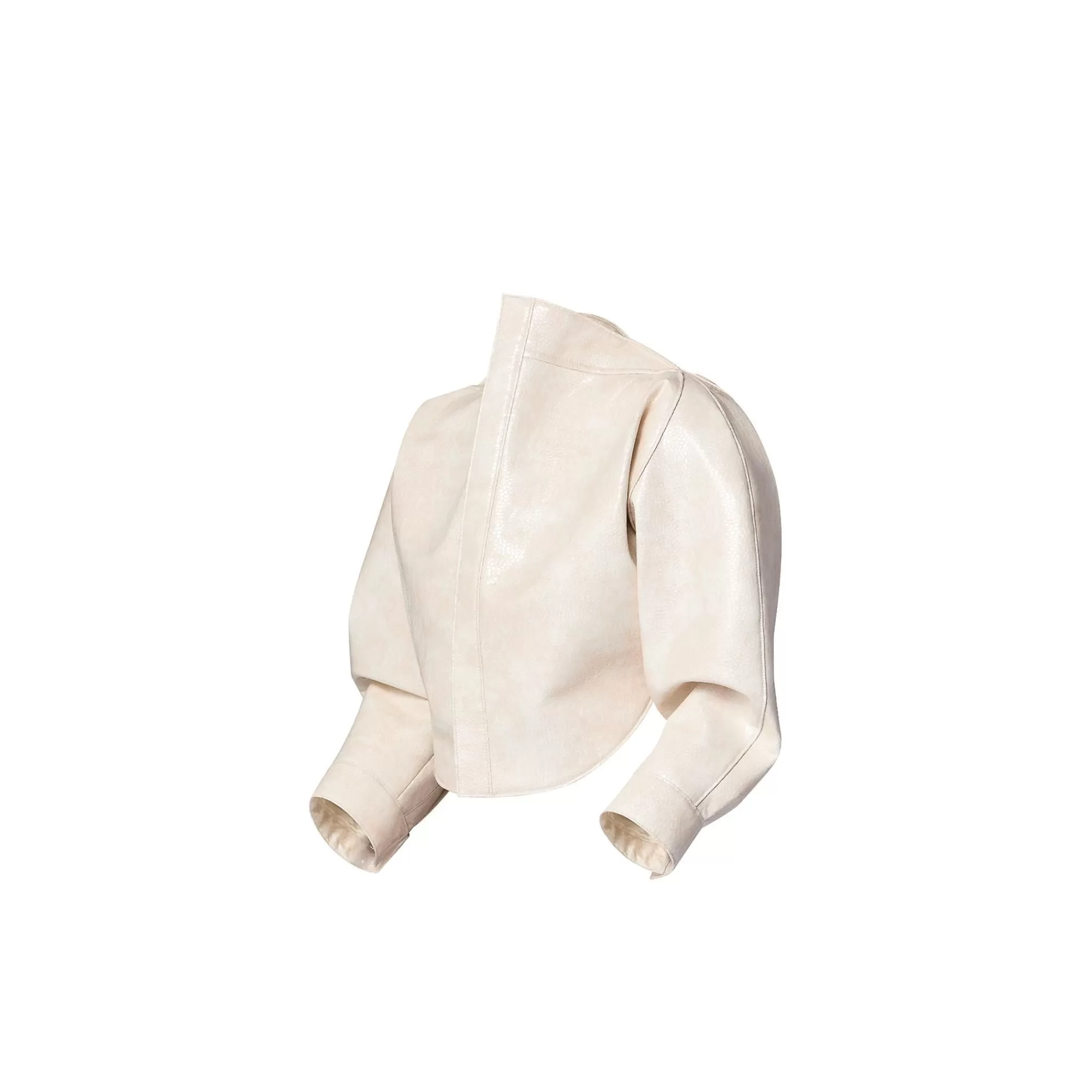 Fashion Louis Vuitton Long-Sleeved Shagreen Effect Circle Top