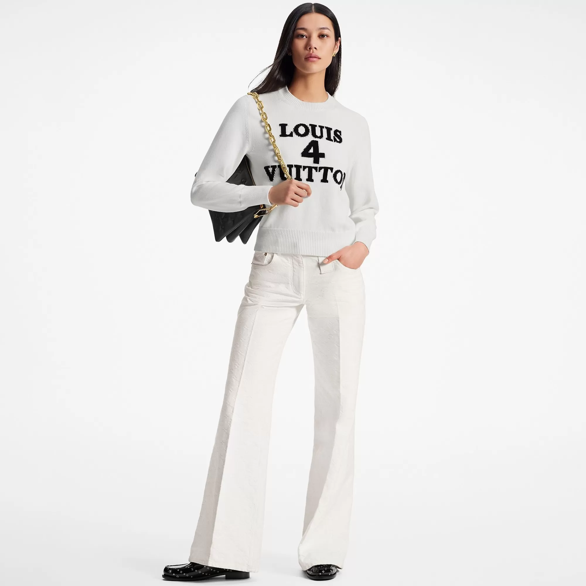 Cheap Louis Vuitton Louis 4 Vuitton Knitted Pullover