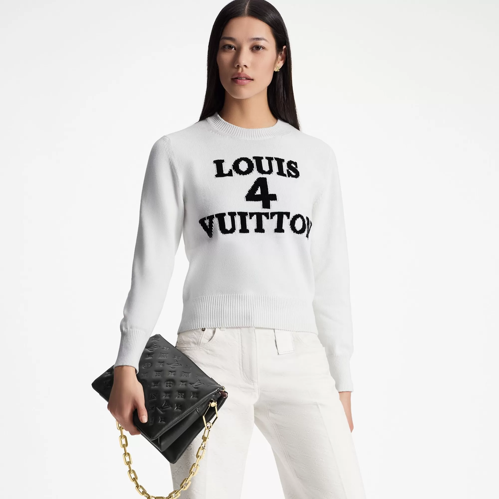 Cheap Louis Vuitton Louis 4 Vuitton Knitted Pullover