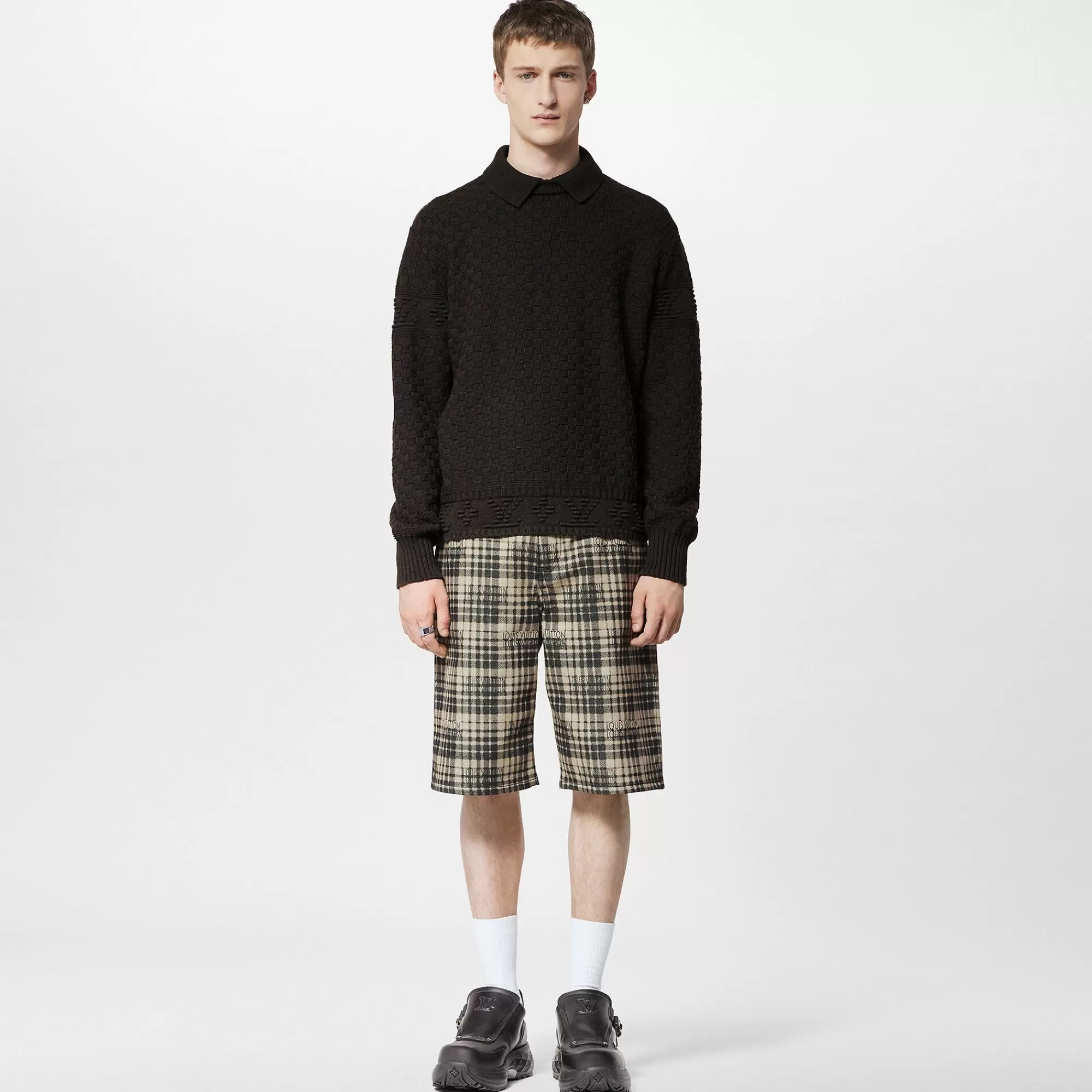 Best Louis Vuitton Checked Denim Shorts