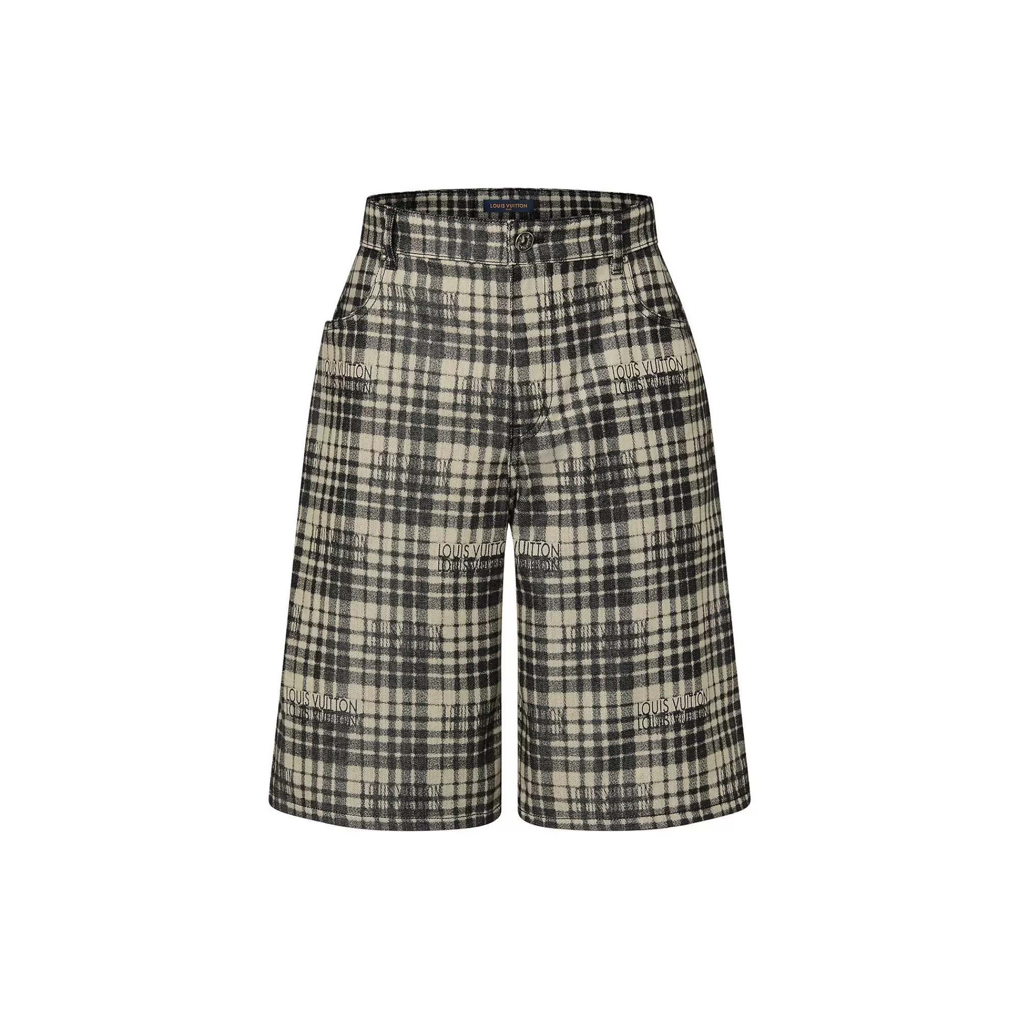 Best Louis Vuitton Checked Denim Shorts
