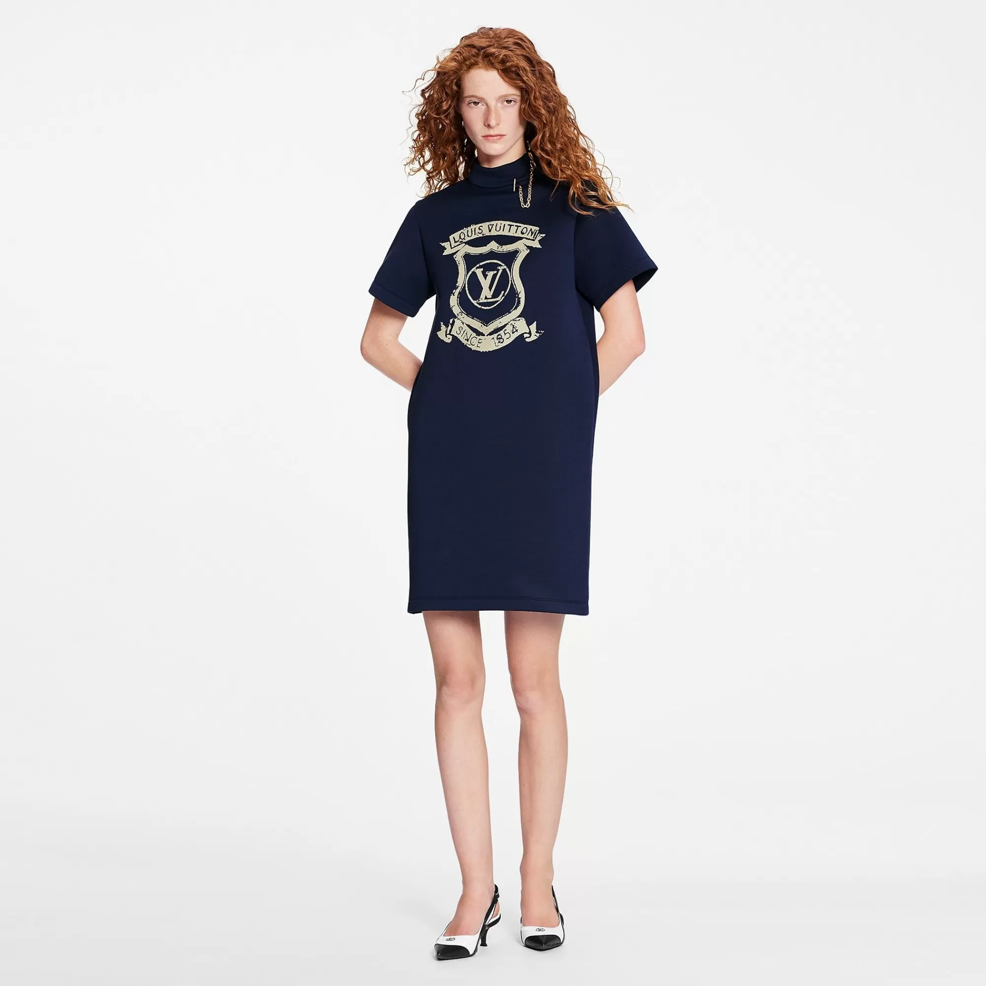 Flash Sale Louis Vuitton Coat Of Arms T-Shirt Dress