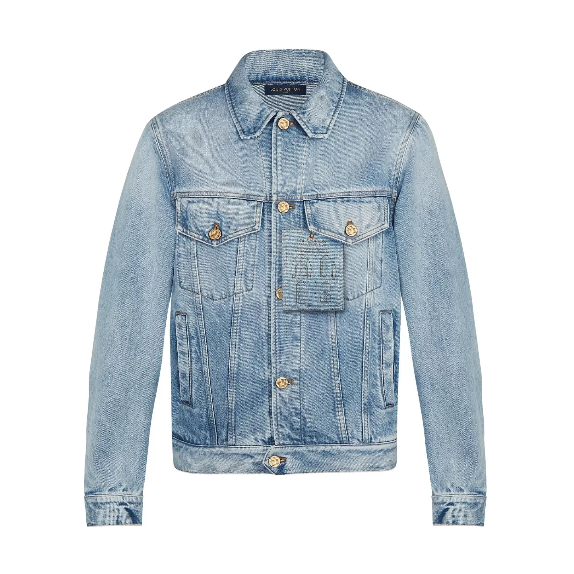 Discount Louis Vuitton Staples Edition Dna Denim Jacket