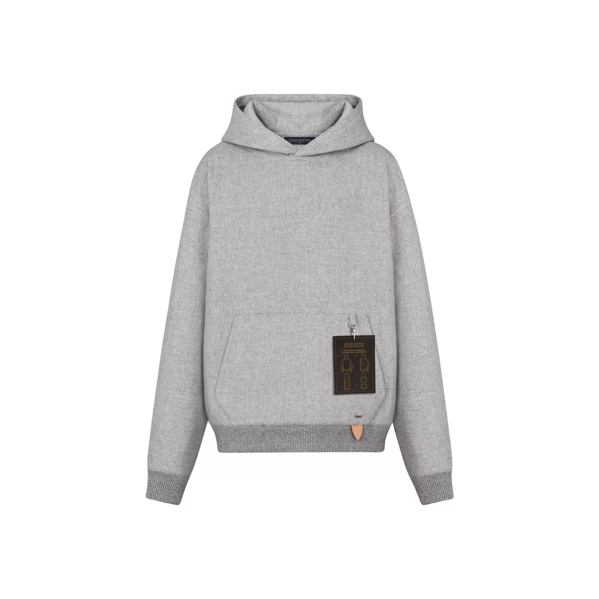 Store Louis Vuitton Staples Edition Double Face Wool Blend Hoody