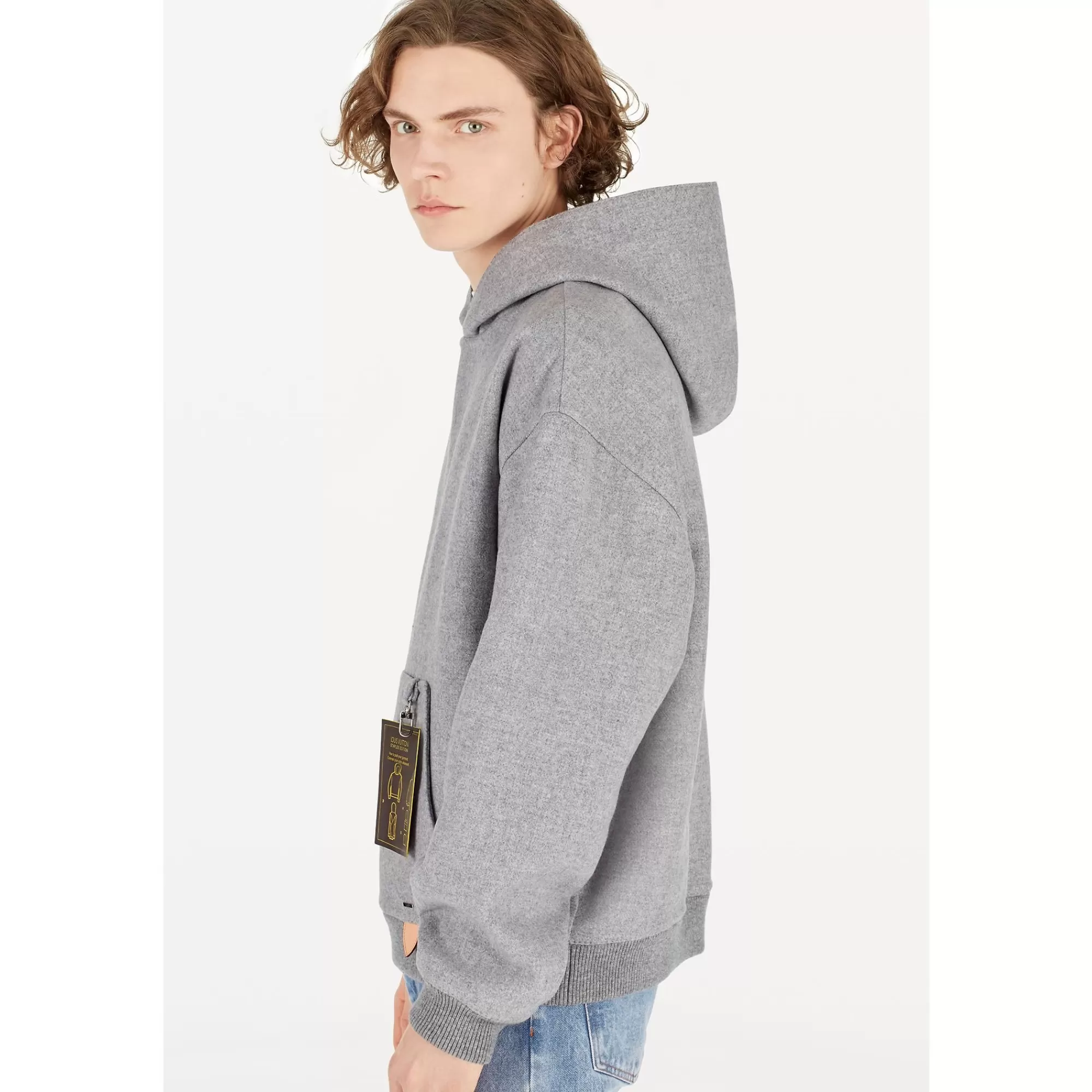 Store Louis Vuitton Staples Edition Double Face Wool Blend Hoody