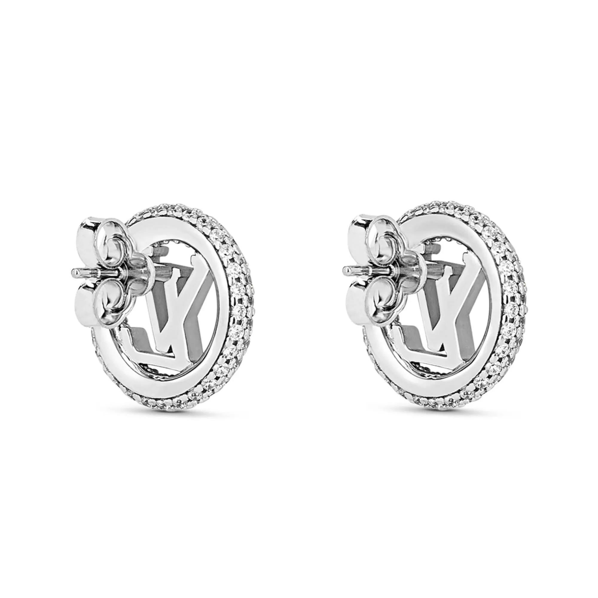 Sale Louis Vuitton Louise By Night Earrings Palladium