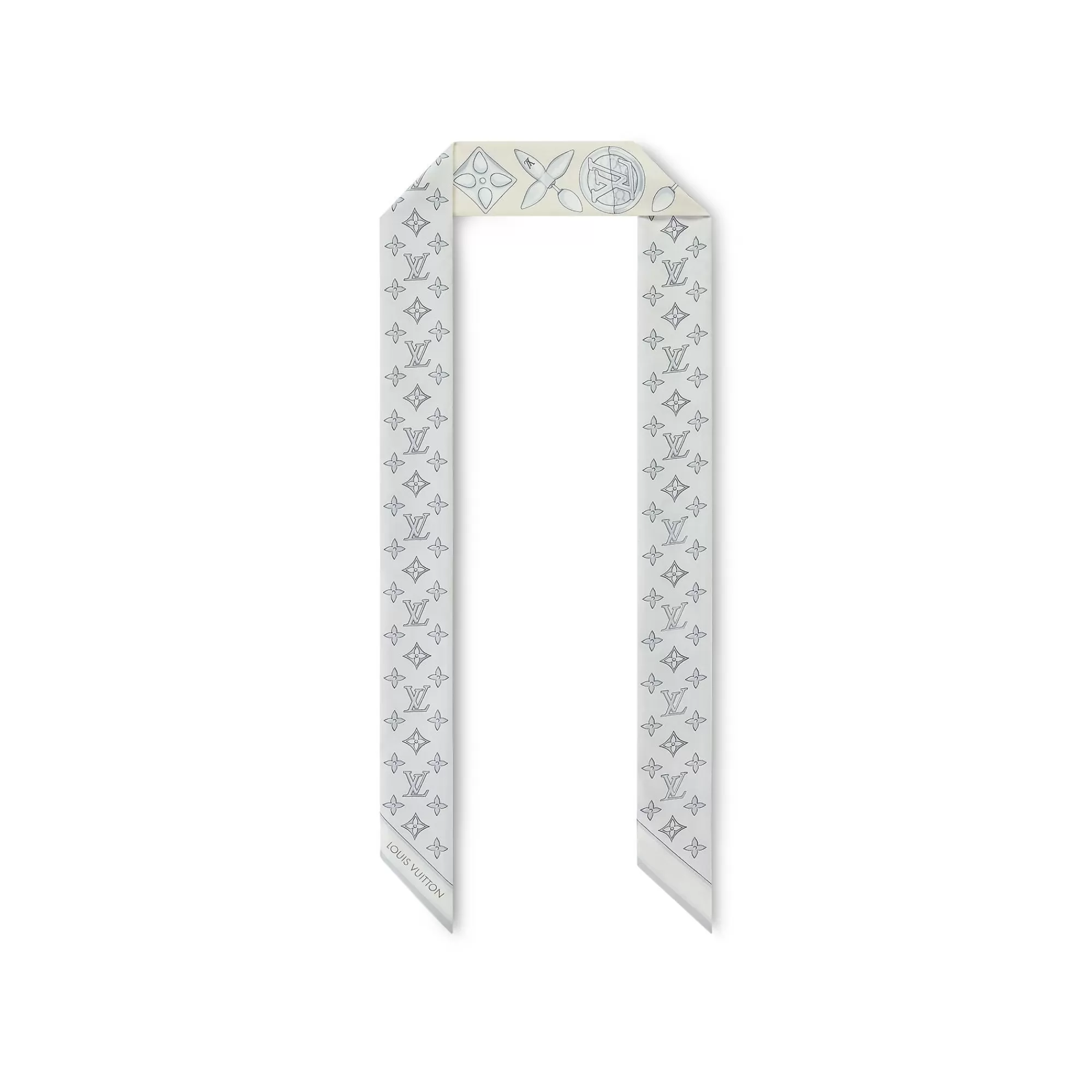 Best Sale Louis Vuitton Louisette Bb Bandeau Silver