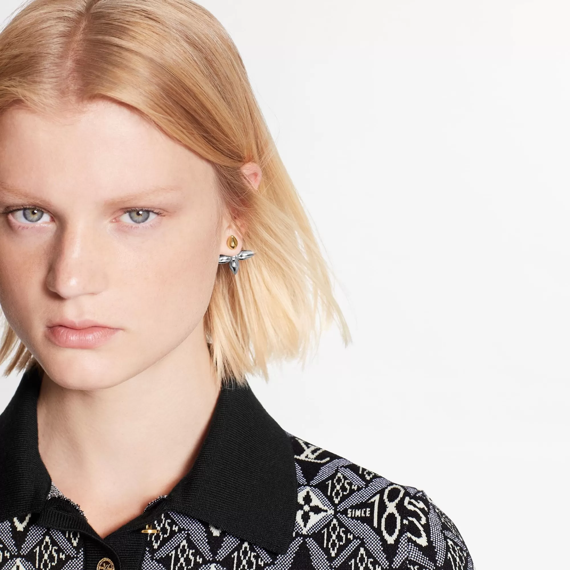 Hot Louis Vuitton Louisette Earrings Palladium