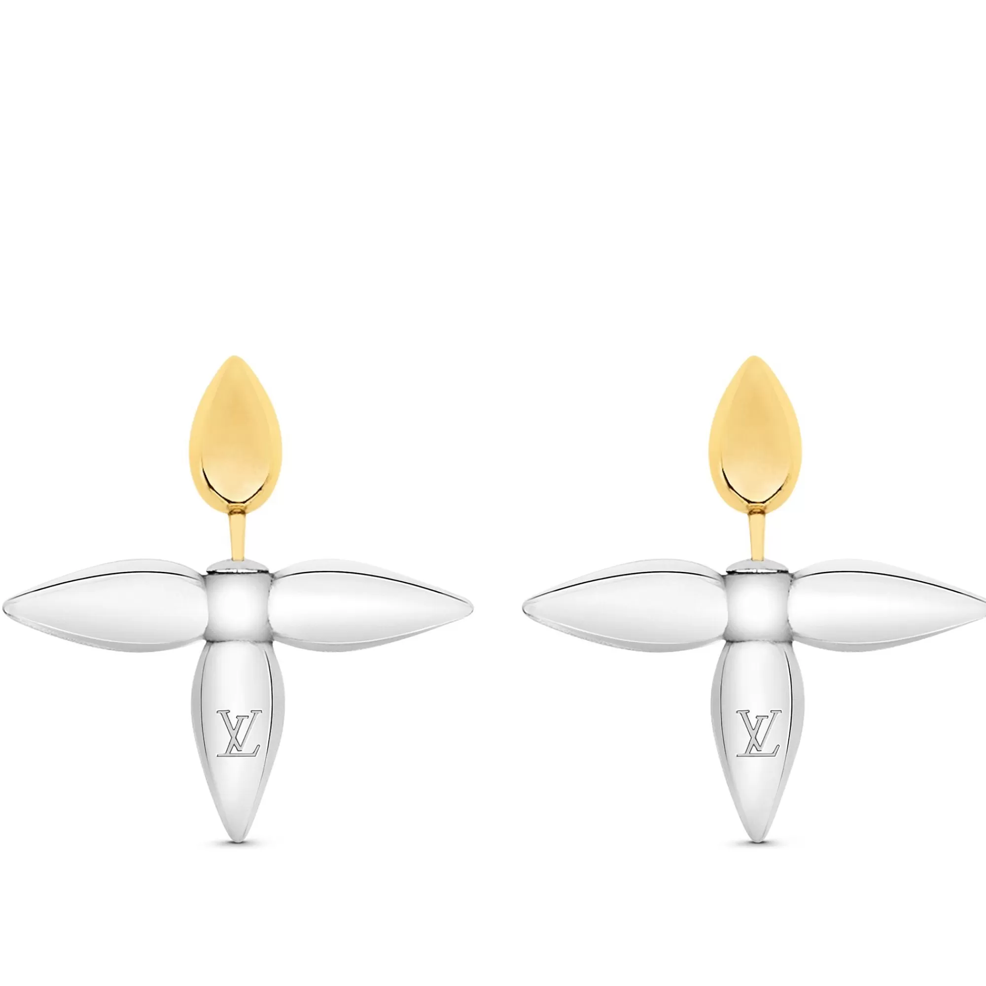 Hot Louis Vuitton Louisette Earrings Palladium