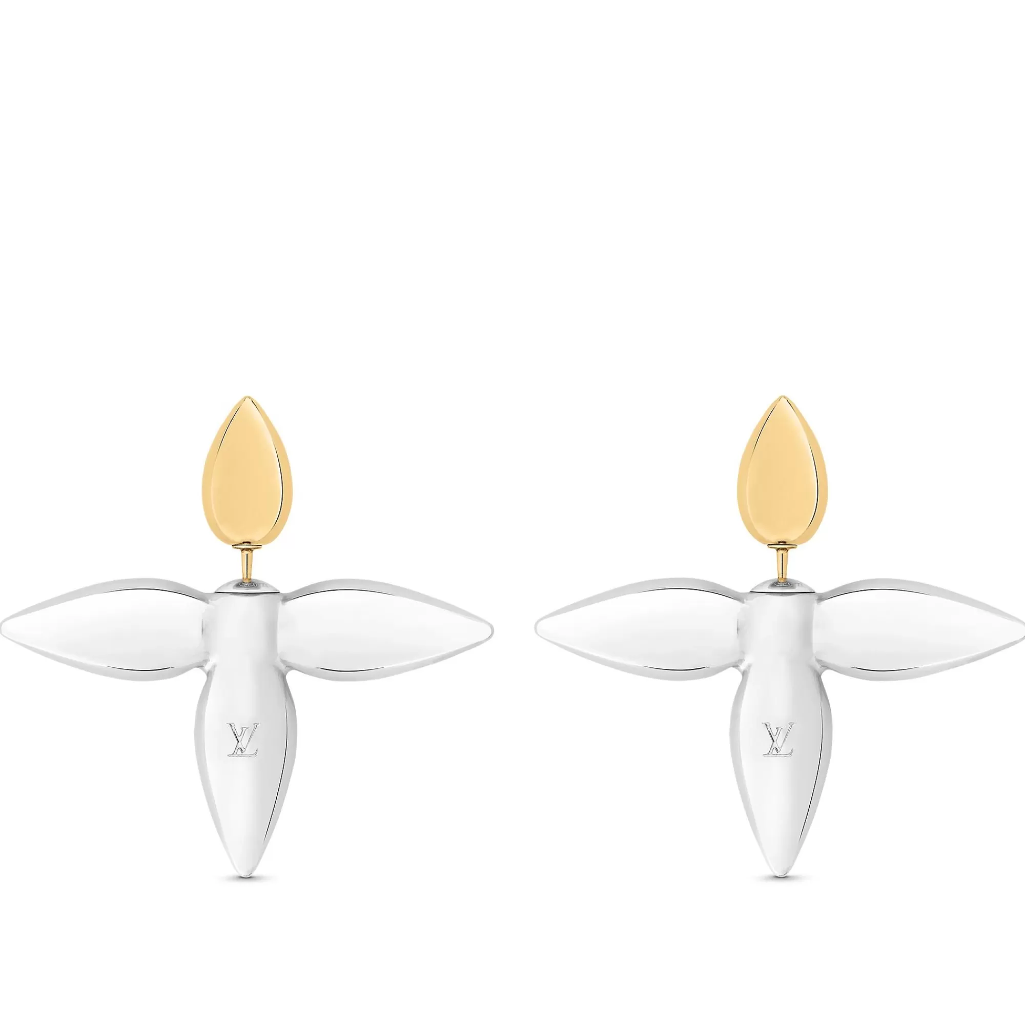 Flash Sale Louis Vuitton Louisette Macro Earrings Palladium